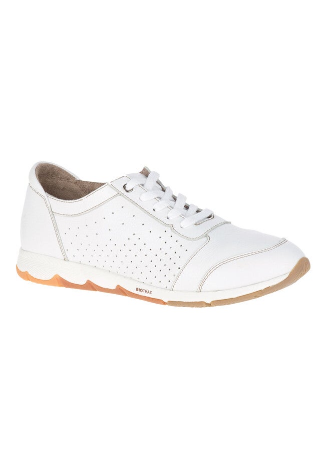 Cesky Perf Oxford by Hush Puppies®, WHITE LEATHER, hi-res image number null