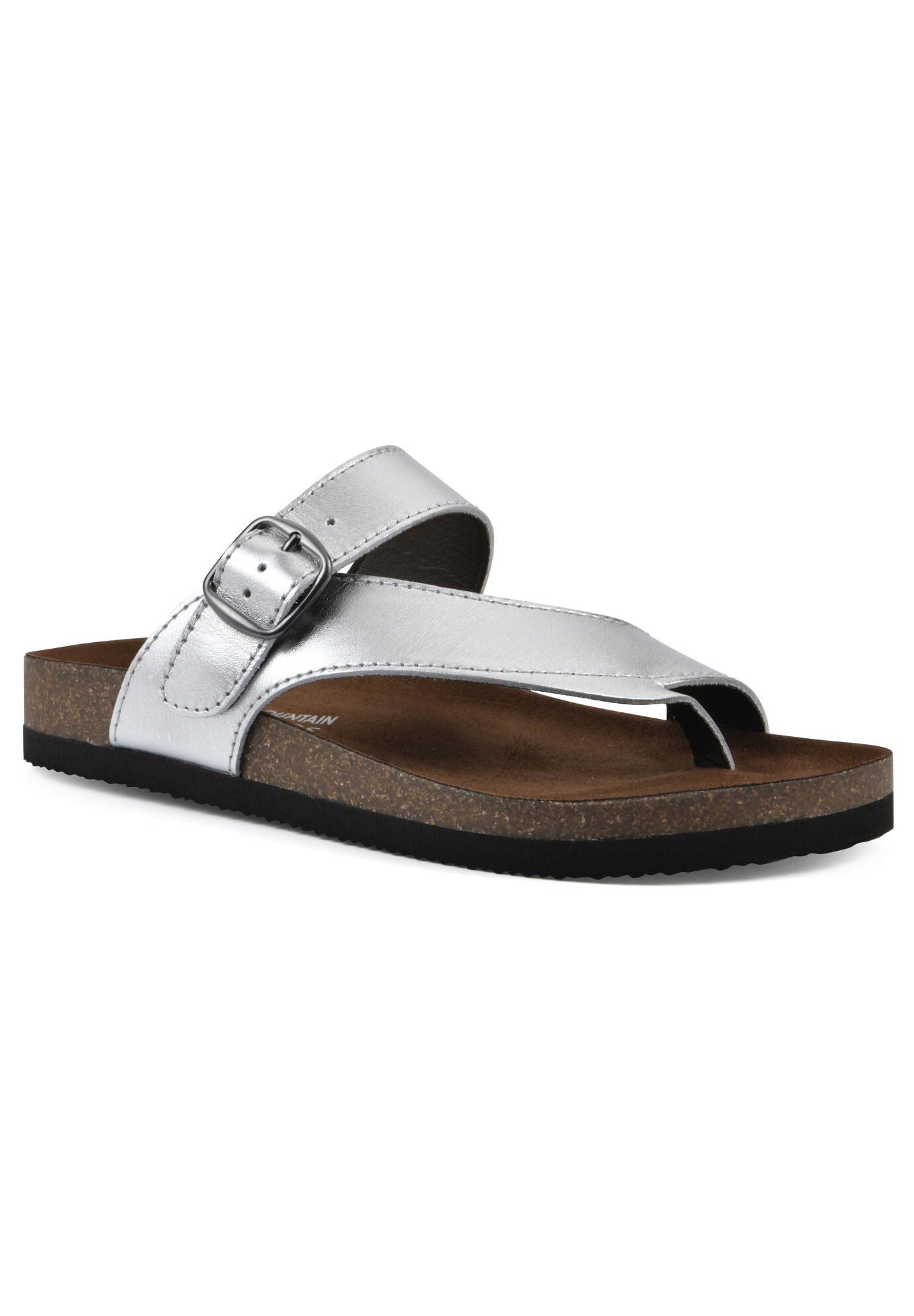 Carly Sandal, SILVER LEATHER, hi-res image number 0