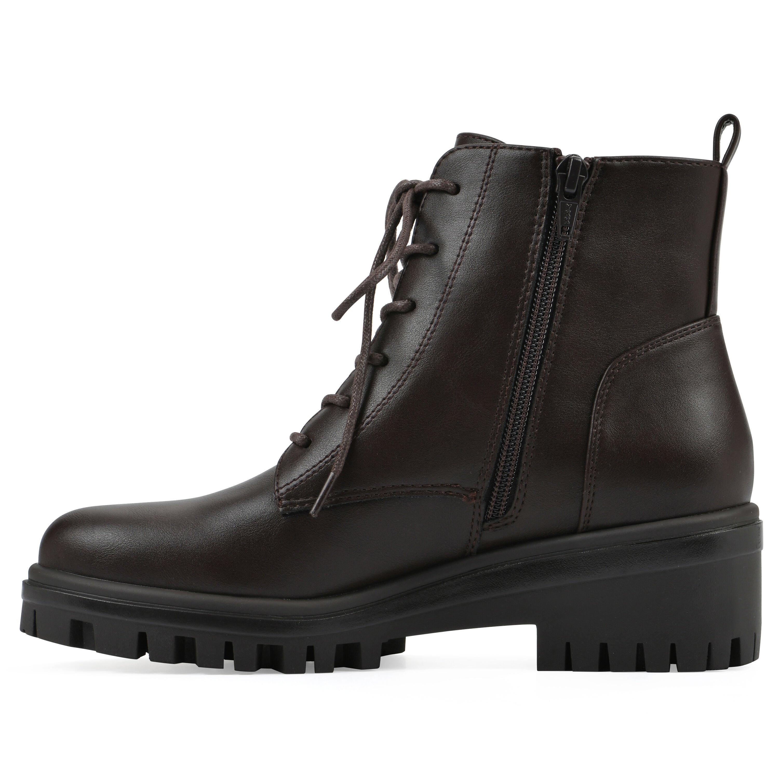 Tappy Lug Sole Combat Boot, BROWN SMOOTH, alternate image number 3