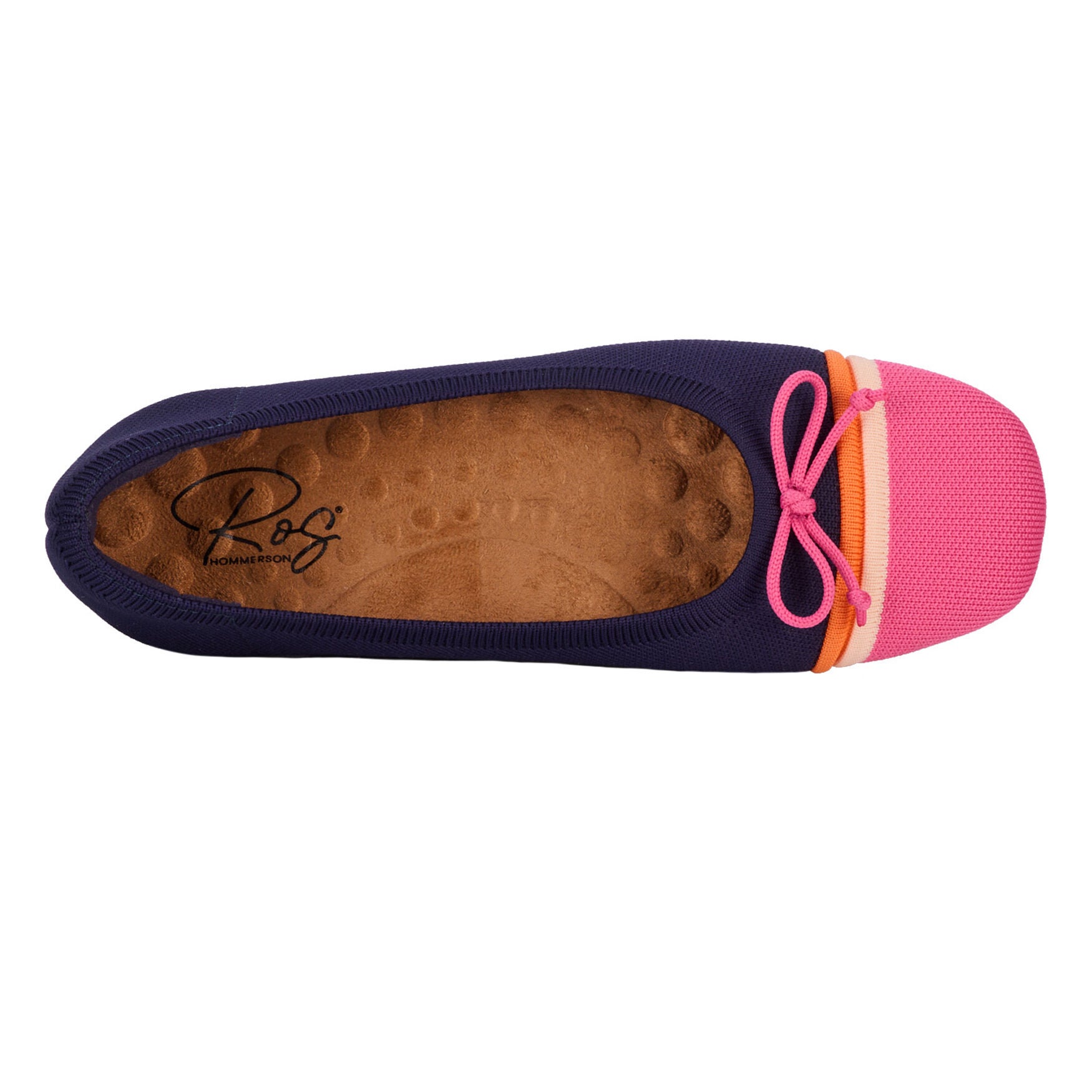 Noelle Knit Flat, NAVY PINK KNIT, alternate image number 5