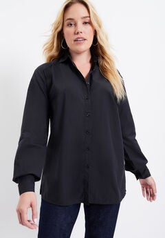Plus Size Black Dress Shirts