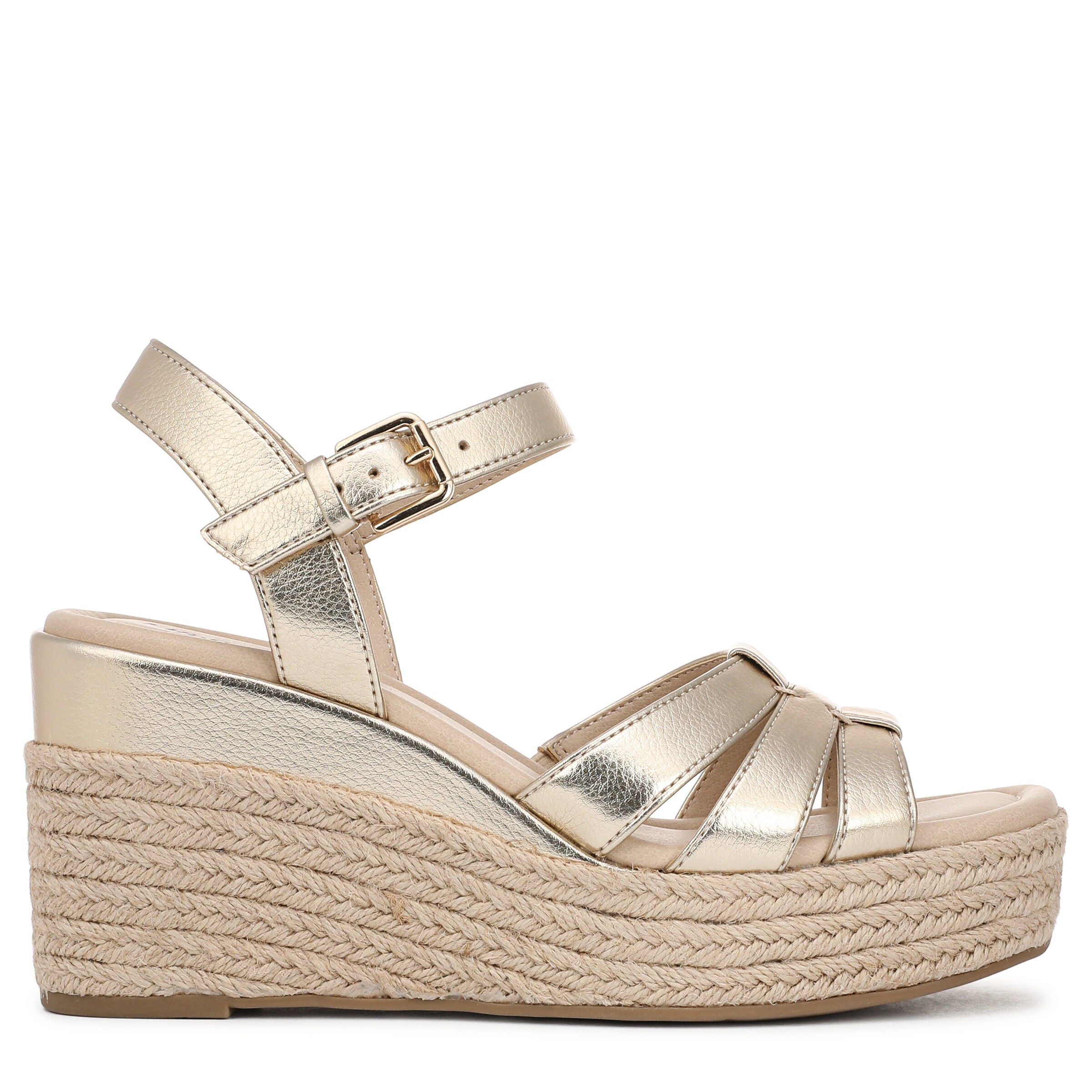 Havana Espadrille Wedge Sandal, PLATINO GOLD, alternate image number 3