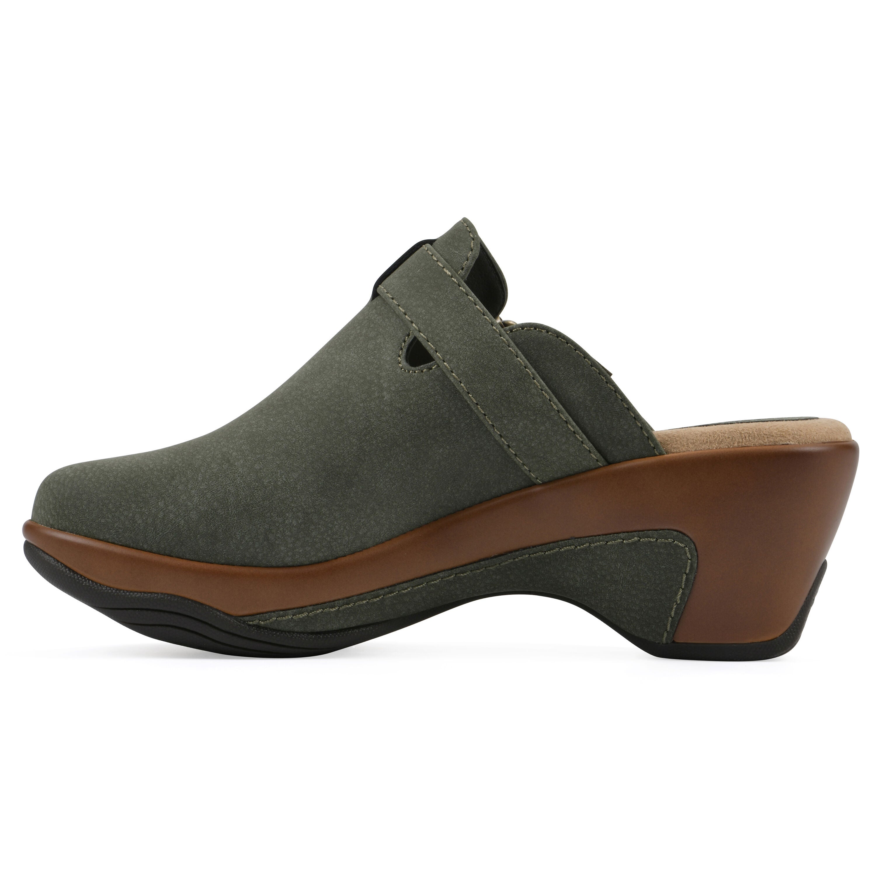 Viewed Slip-On Clog, OLIVE, alternate image number 3