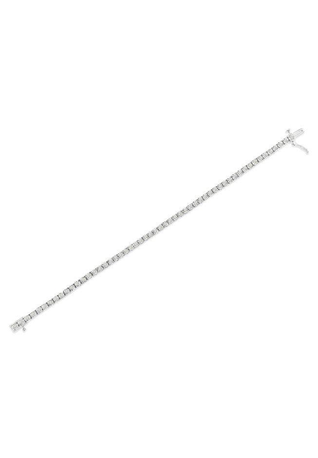 Silver 1.0 Cttw Miracle-Set Diamond Tennis Bracelet - 9 inches Inches, , alternate image number 3