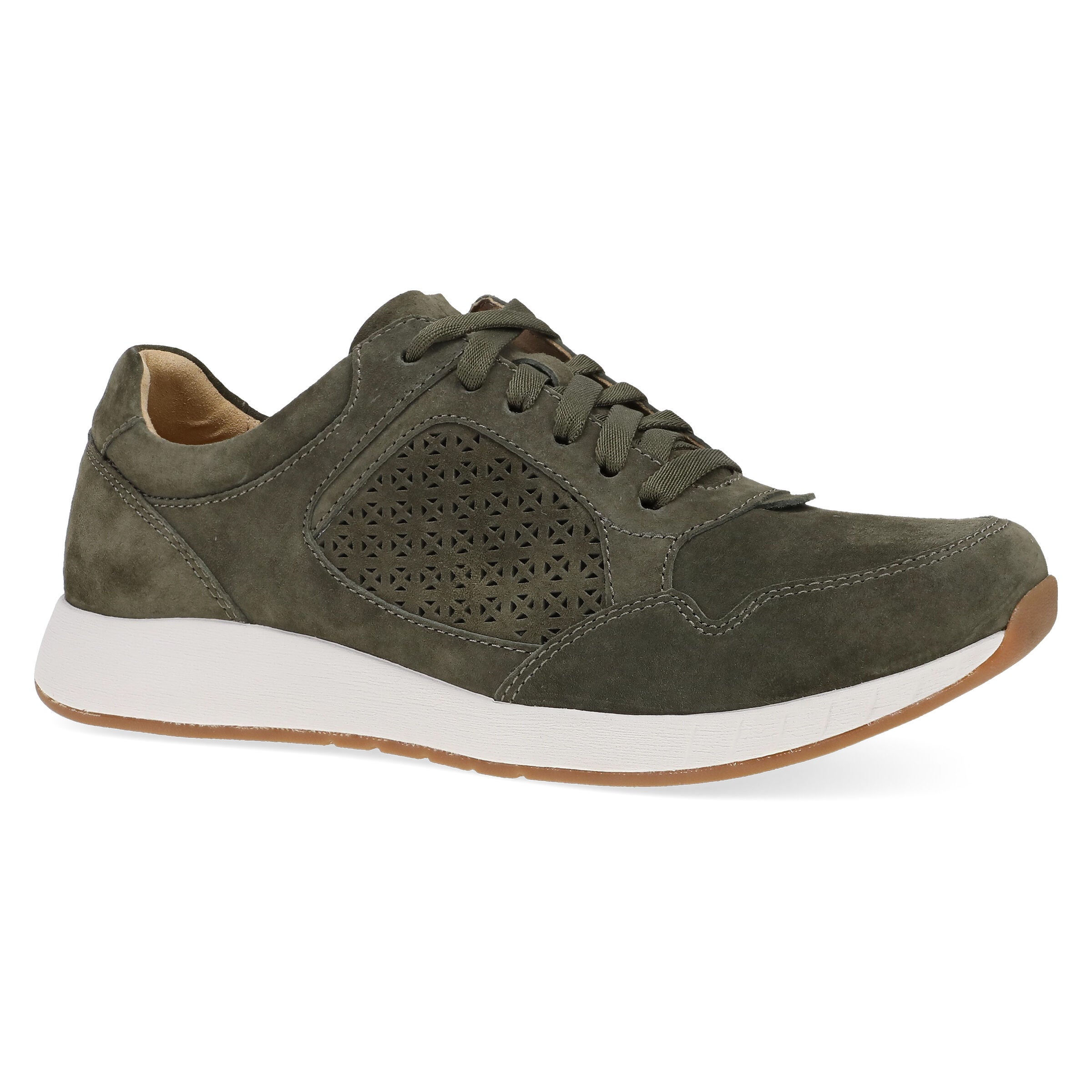Catie Laceup Sneaker, OLIVE, hi-res image number 0