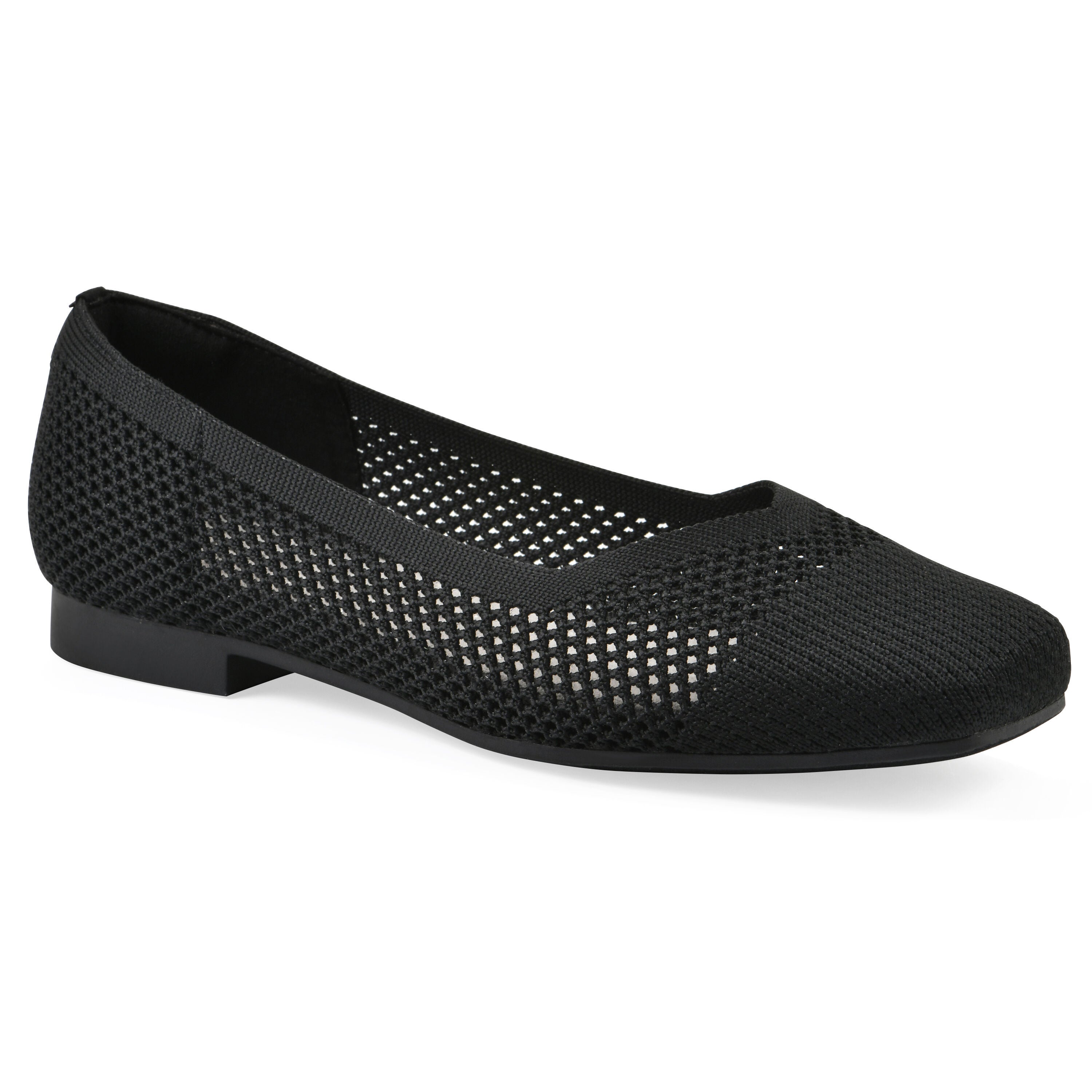 Beslee Fly Knit Ballet Flat, BLACK FABRIC, hi-res image number 0