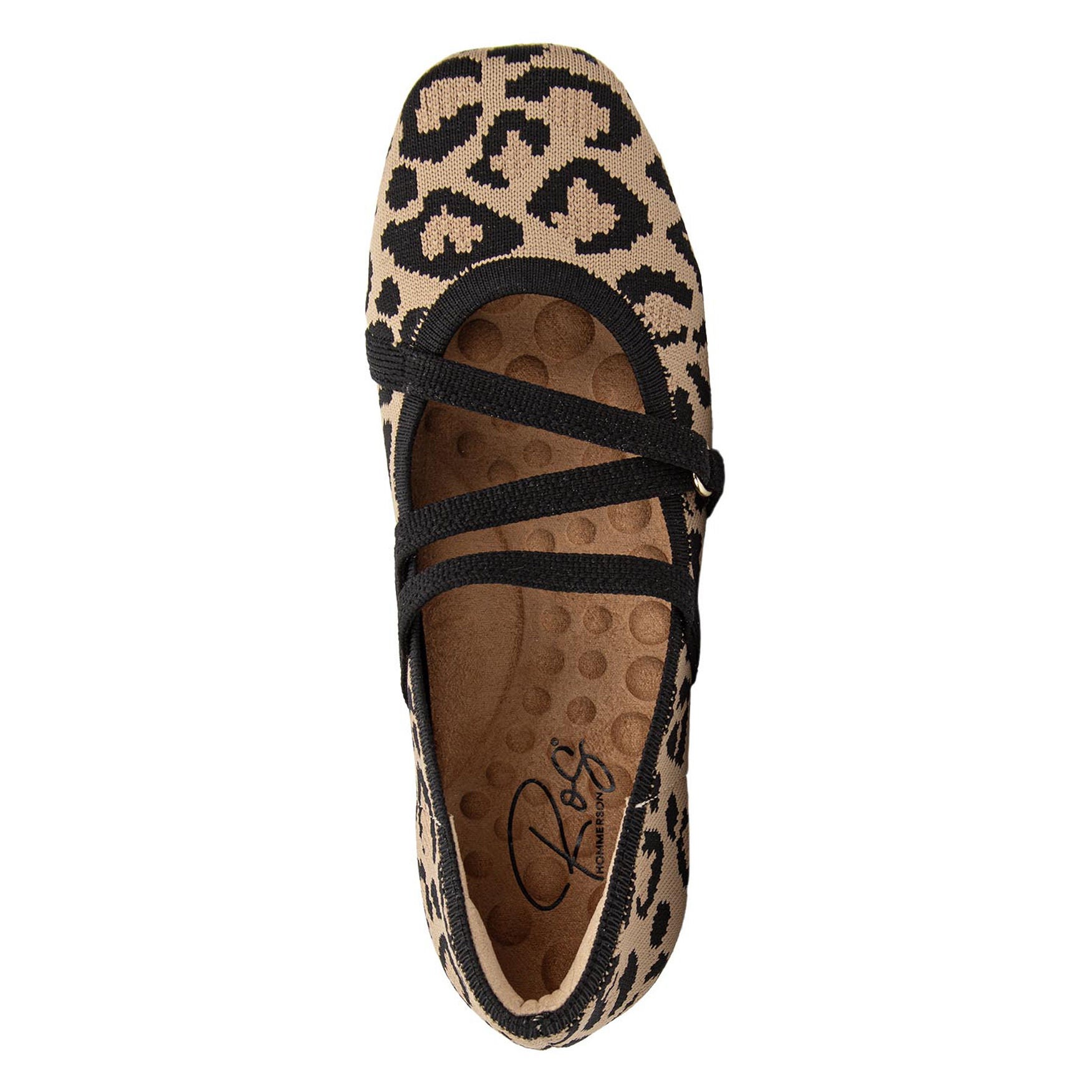 Nicolette Zig Zag Stretch Knit Flat, LEOPARD KNIT, alternate image number 5