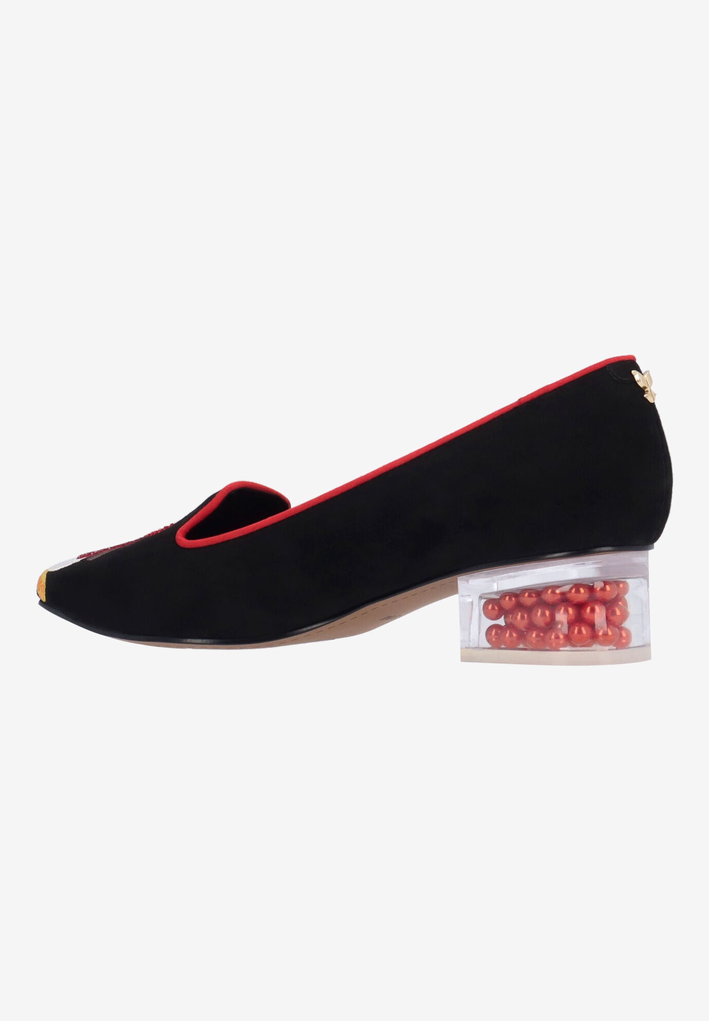 Pingwen Slip-On Pump, BLACK RED WHITE, alternate image number 5