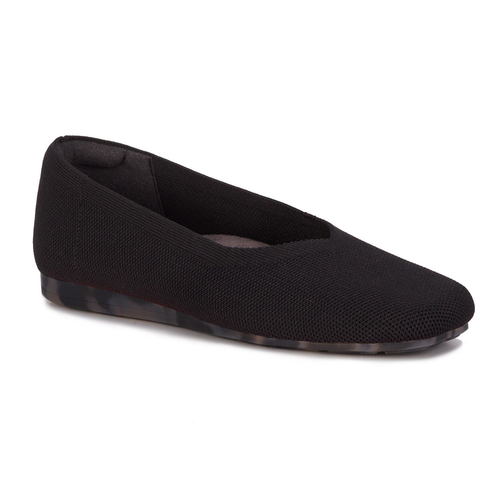 Niki Stretch Knit Flat, BLACK KNIT, alternate image number 7