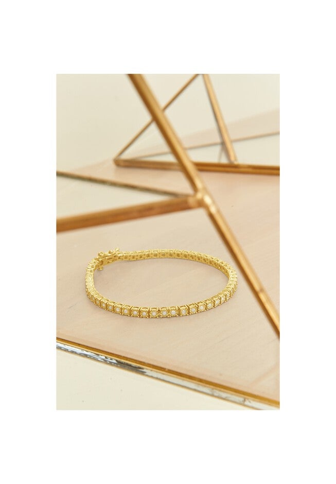 Silver 1.0 Cttw Miracle-Set Diamond Tennis Bracelet - 10 inches, , alternate image number 12