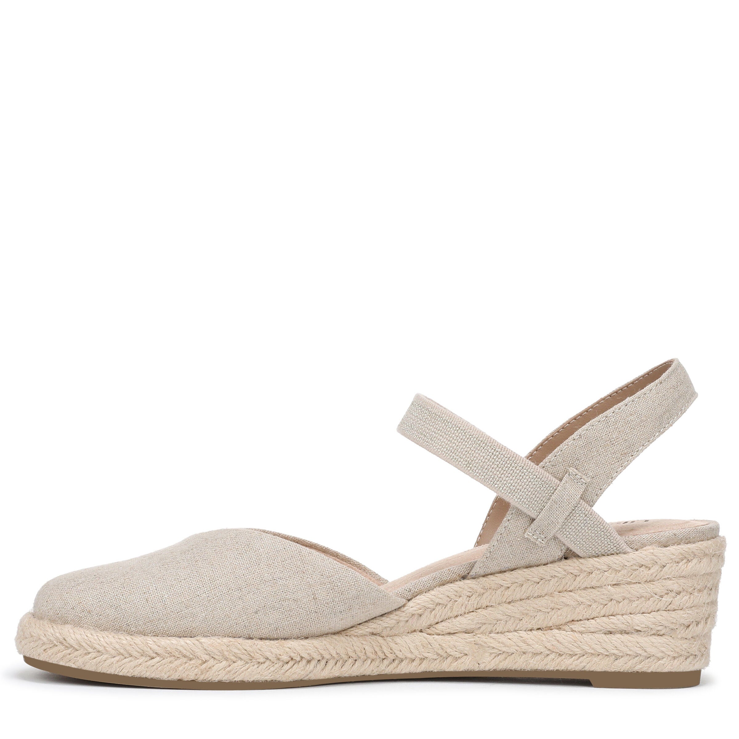 Pilar Wedge Sandal, PLATINO GOLD, alternate image number 5