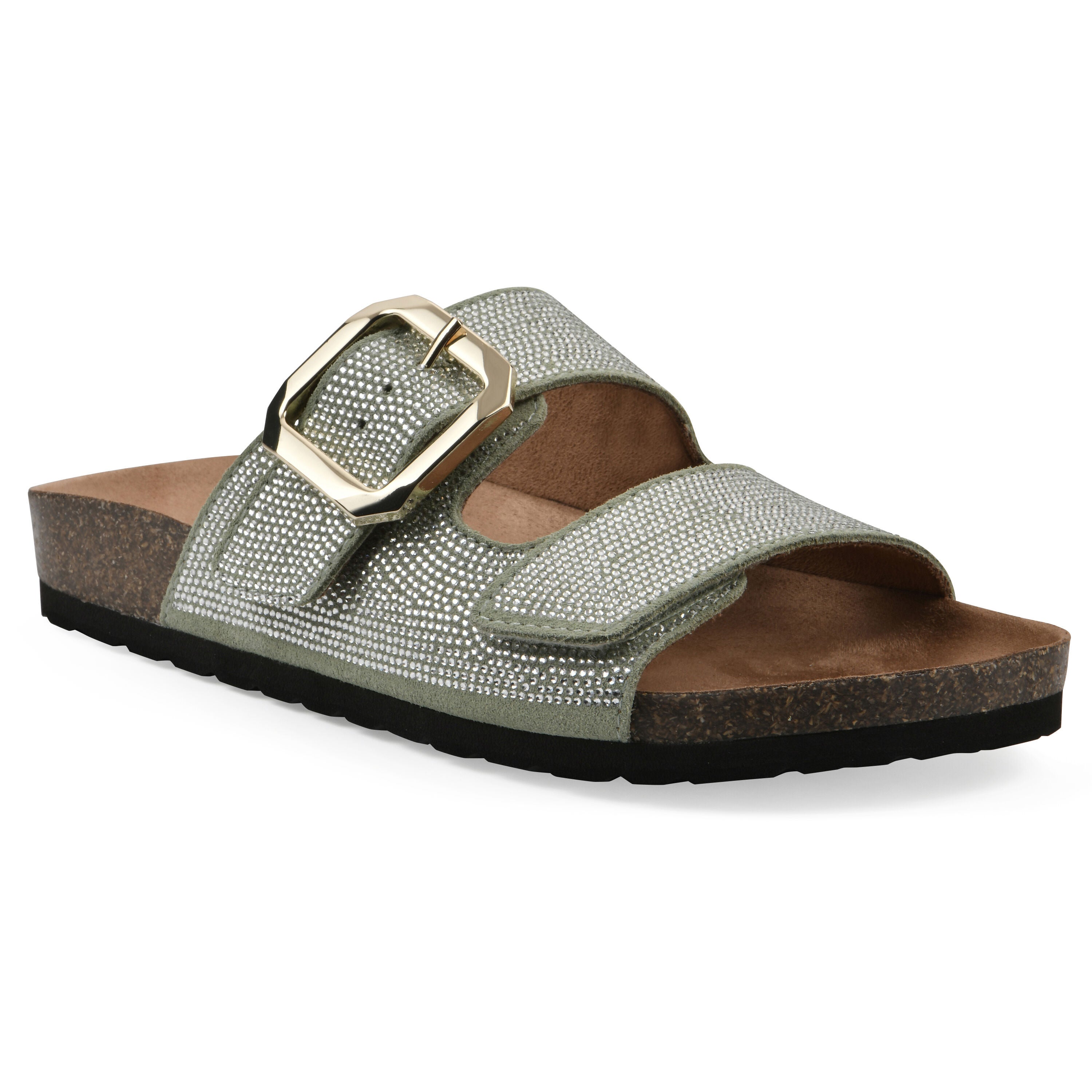 Granitas Footbeds Sandal, SAGE GREEN SUEDE, hi-res image number 0