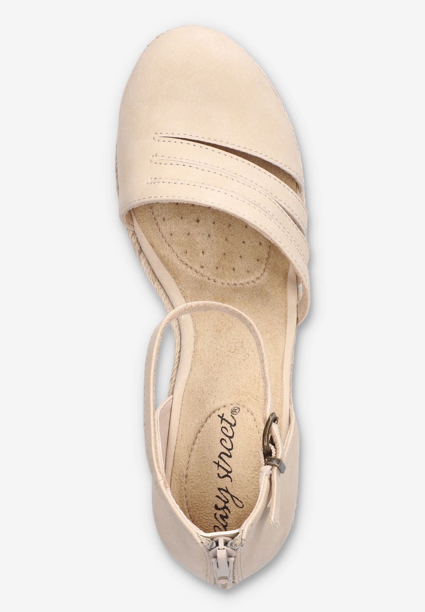 Daytona Espadrille Wedge, BONE, alternate image number 6