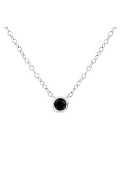 Silver 1/10 Carat Diamond Pendant Necklace - Choice Of Diamond Color