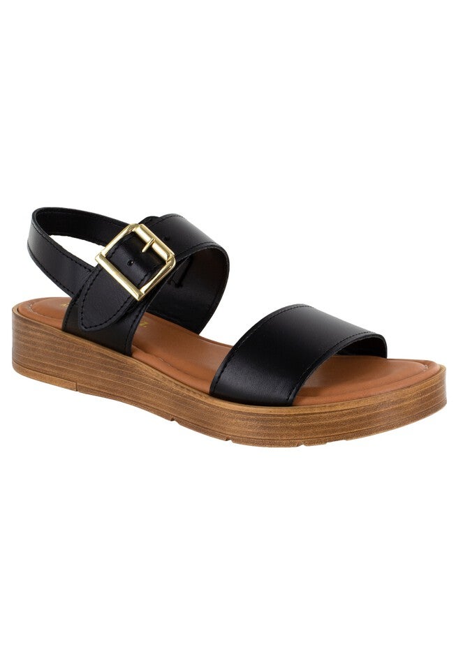 Tay-Italy Sandal , BLACK LEATHER, hi-res image number null
