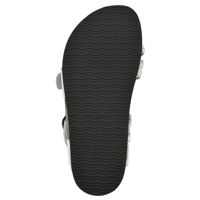 Haziest Footbeds Sandal, WHITE LEATHER, alternate image number 5