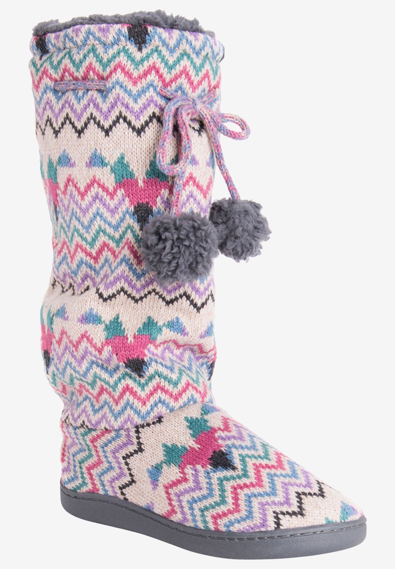 Gloria Tall Slipper by Muk Luks, VANILLA, hi-res image number 0