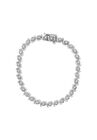 Sterling Silver Diamond Spiral Wave Curvedlink Tennis Bracelet, , on-hover image number null