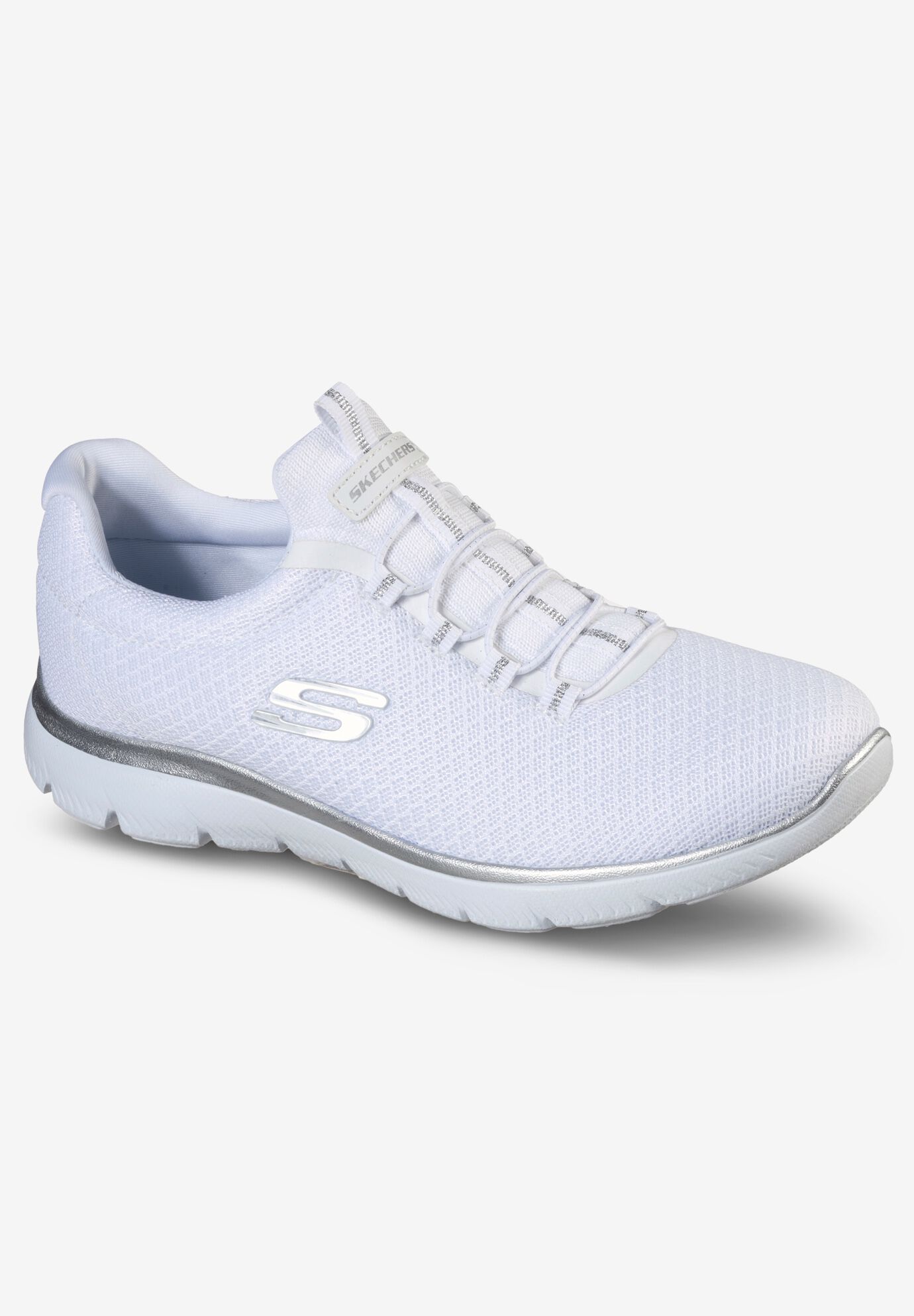 ladies white sketchers