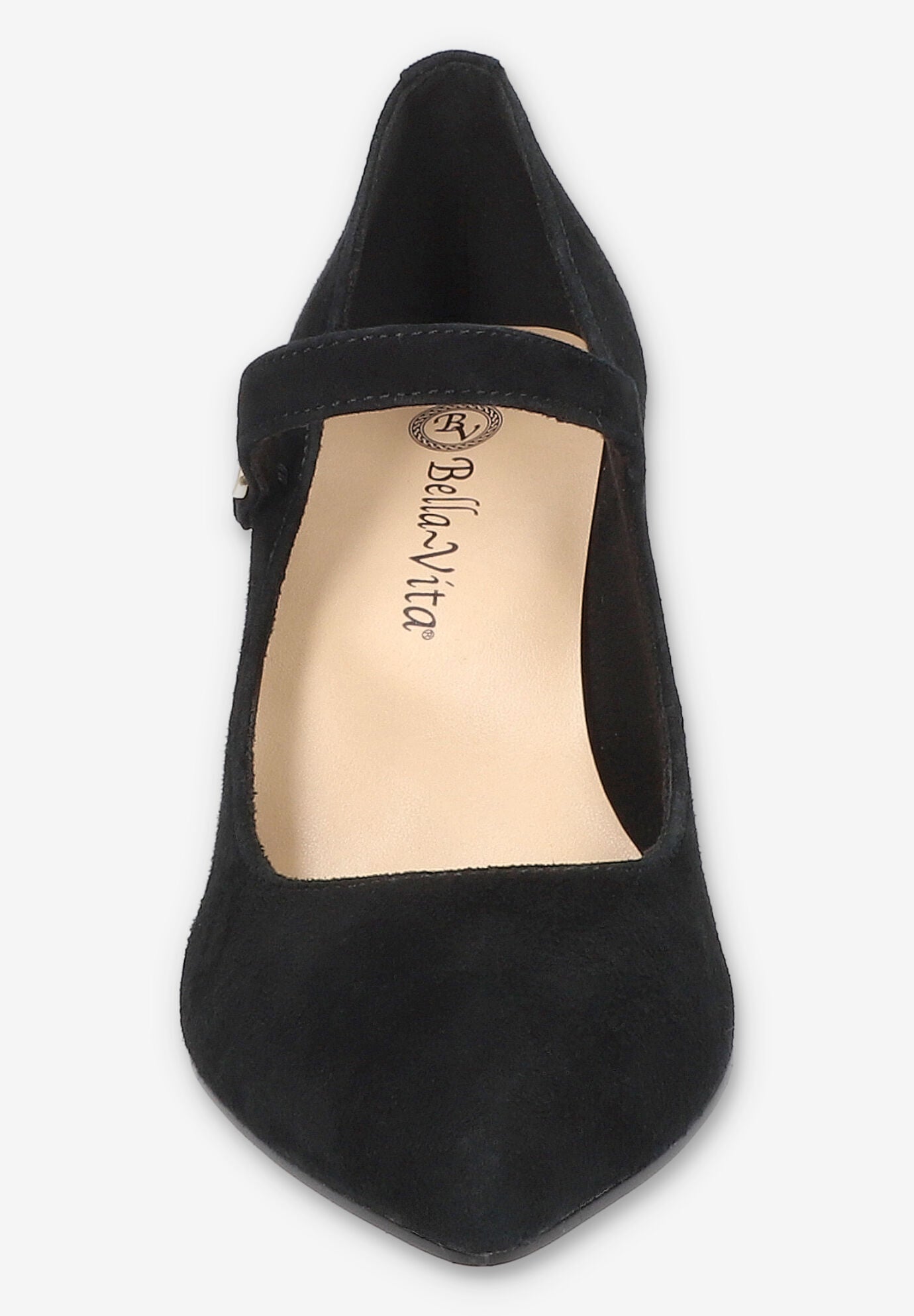 Lainey Mary Jane Pump, BLACK SUEDE LEATHER, alternate image number 3