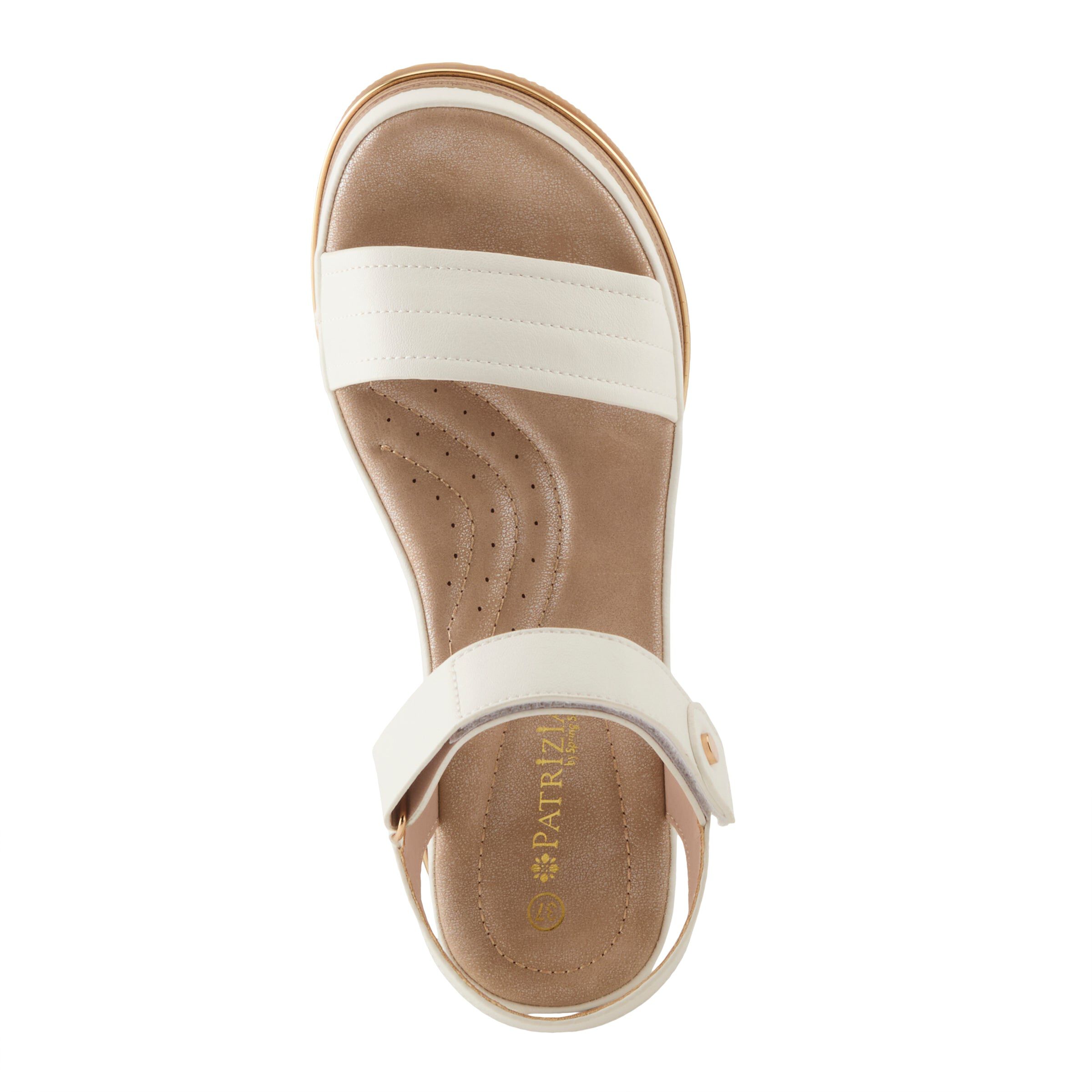 Sahil Wedge Sandal, WHITE, alternate image number 3
