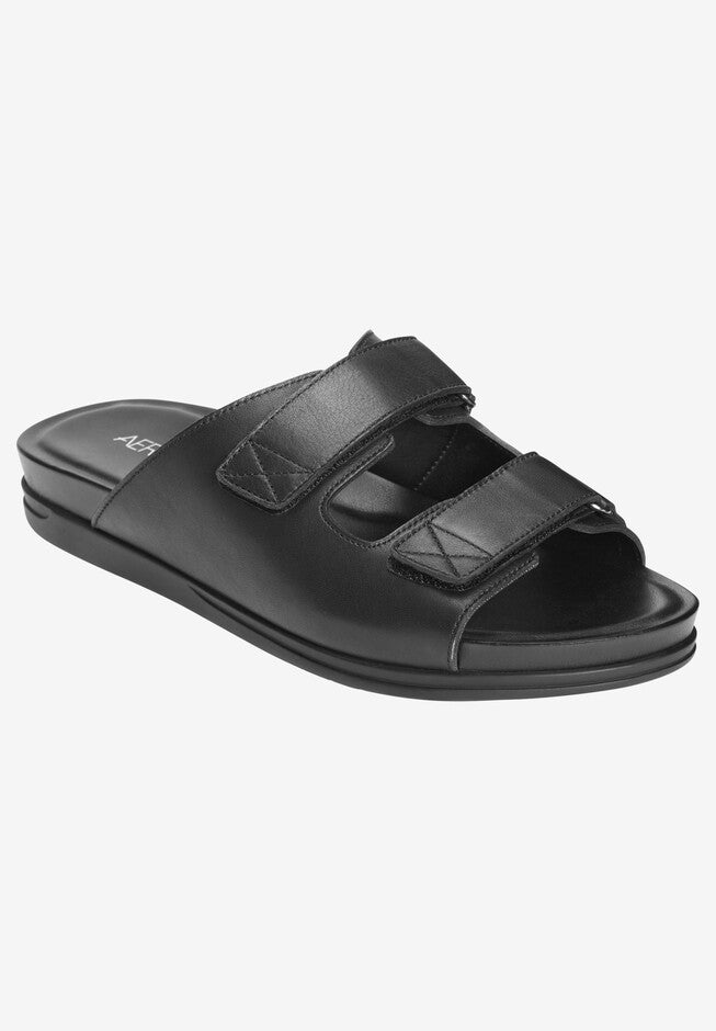 Happy Hour Sandal by Aerosoles®, BLACK LEATHER, hi-res image number null