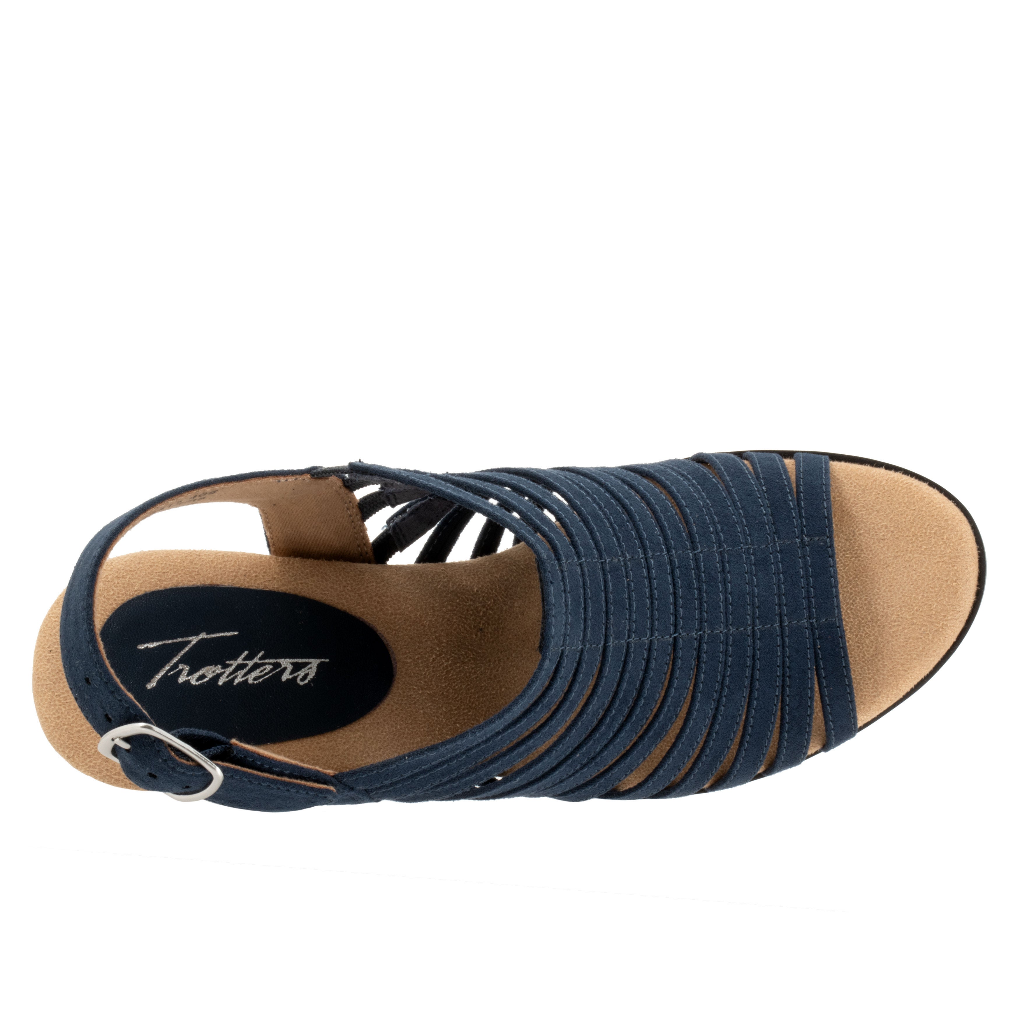 Midge Sandal, NAVY SUEDE, alternate image number 3