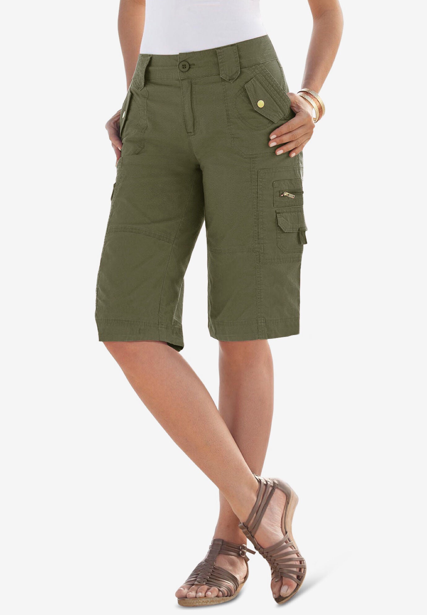 Cargo Shorts Woman Within