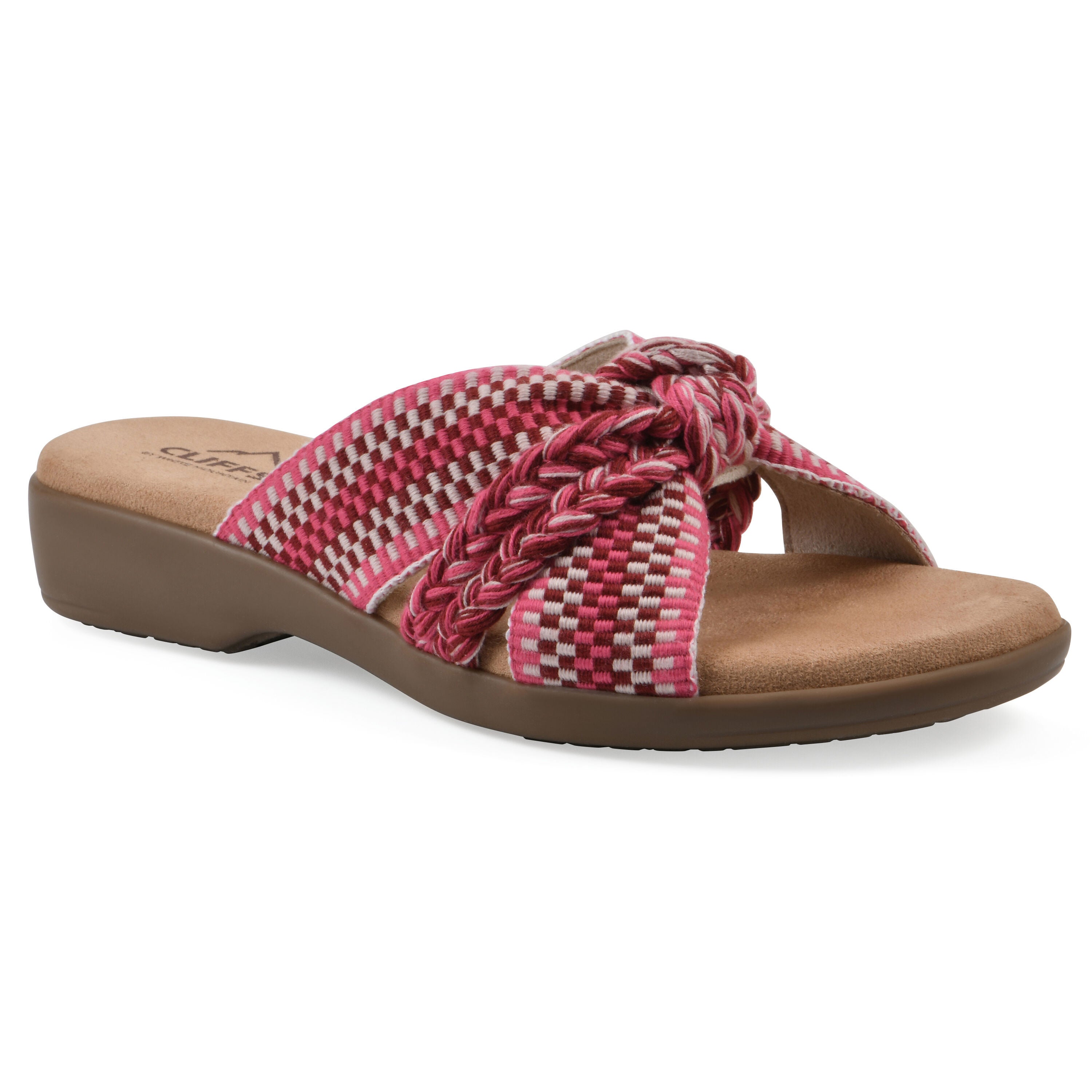 Blinding Slide Sandal, FUSCHIA FABRIC, hi-res image number 0