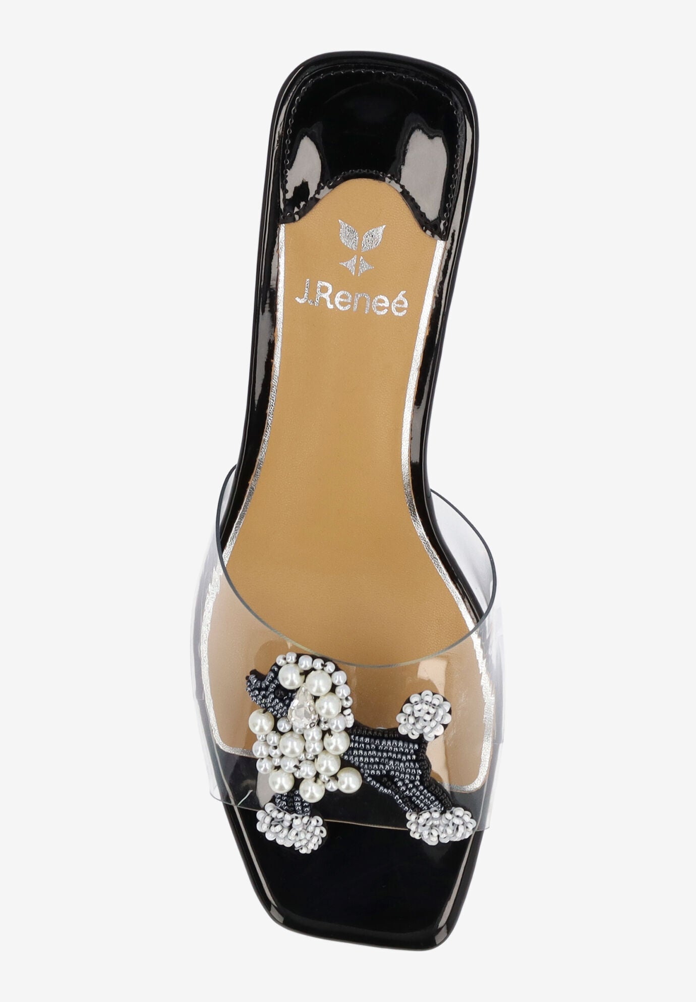 Pewdle Slip-On Sandal, CLEAR BLACK, alternate image number 2