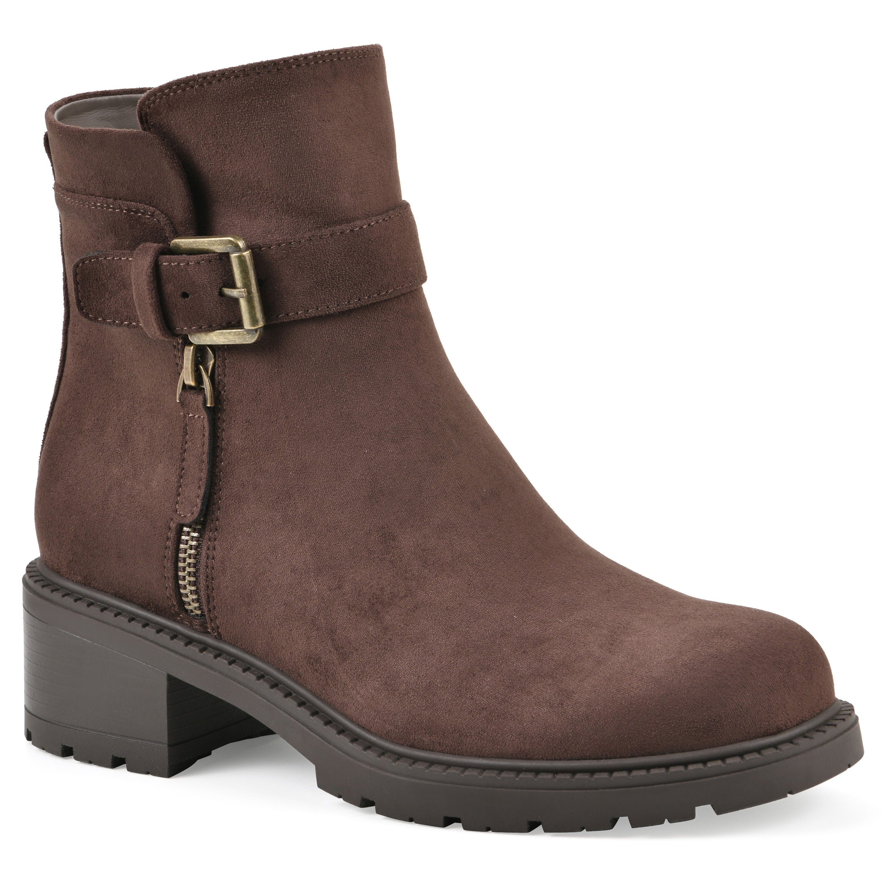 Bodie Lug Sole Bootie, BROWN FABRIC, hi-res image number 0
