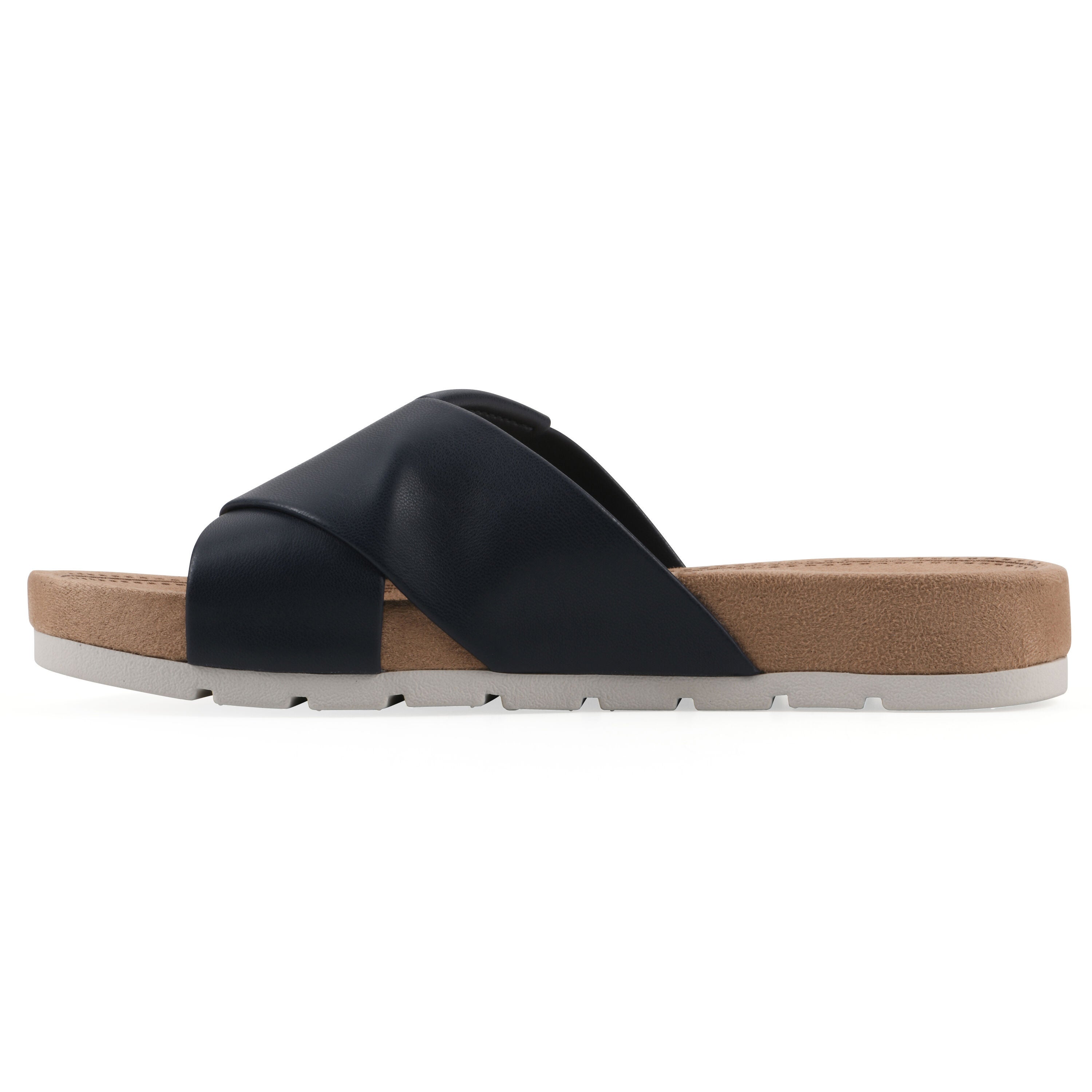 Tincie Slide Sandal, NAVY SMOOTH, alternate image number 3