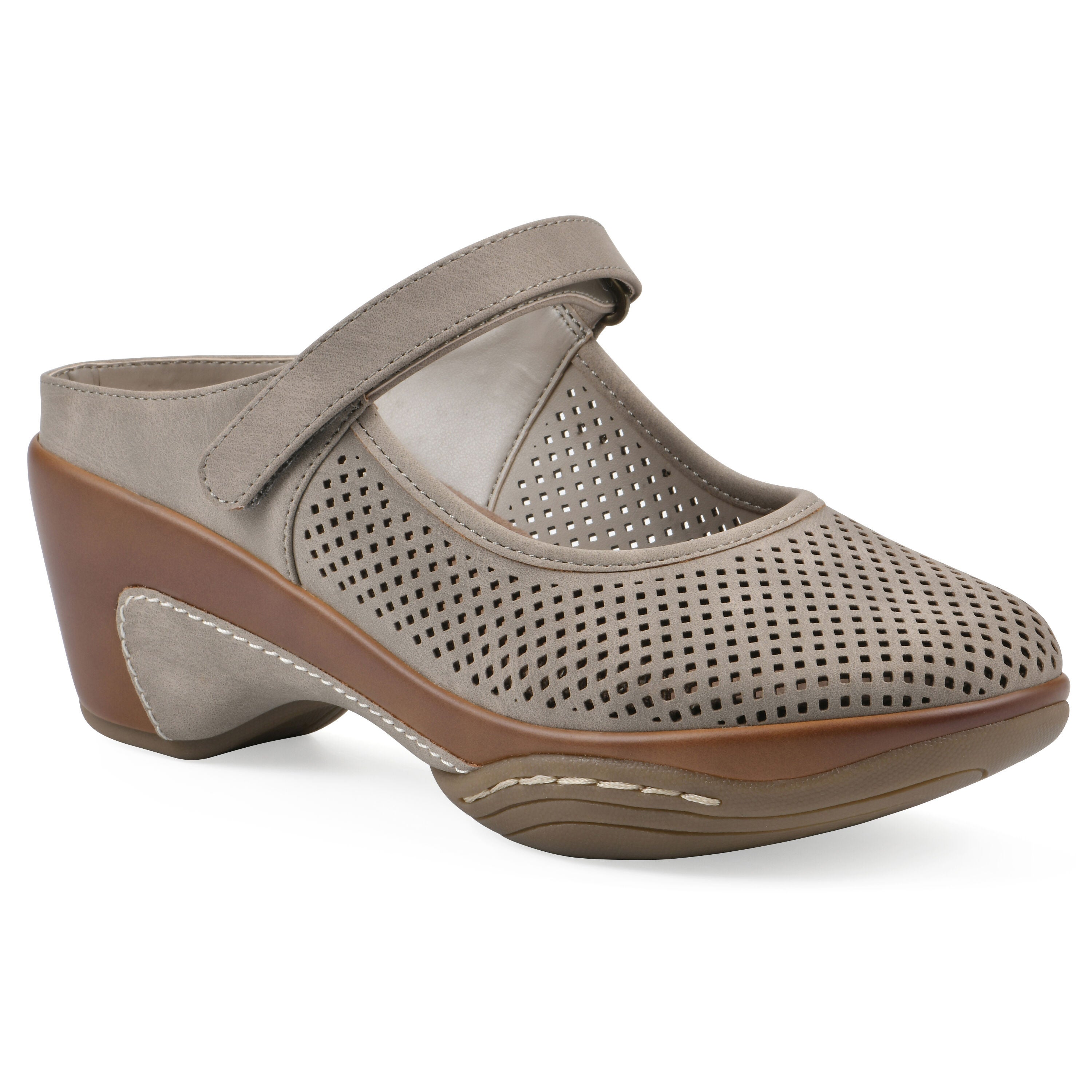 Vinto2 Mary Jane Clog, LIGHT TAUPE, hi-res image number 0
