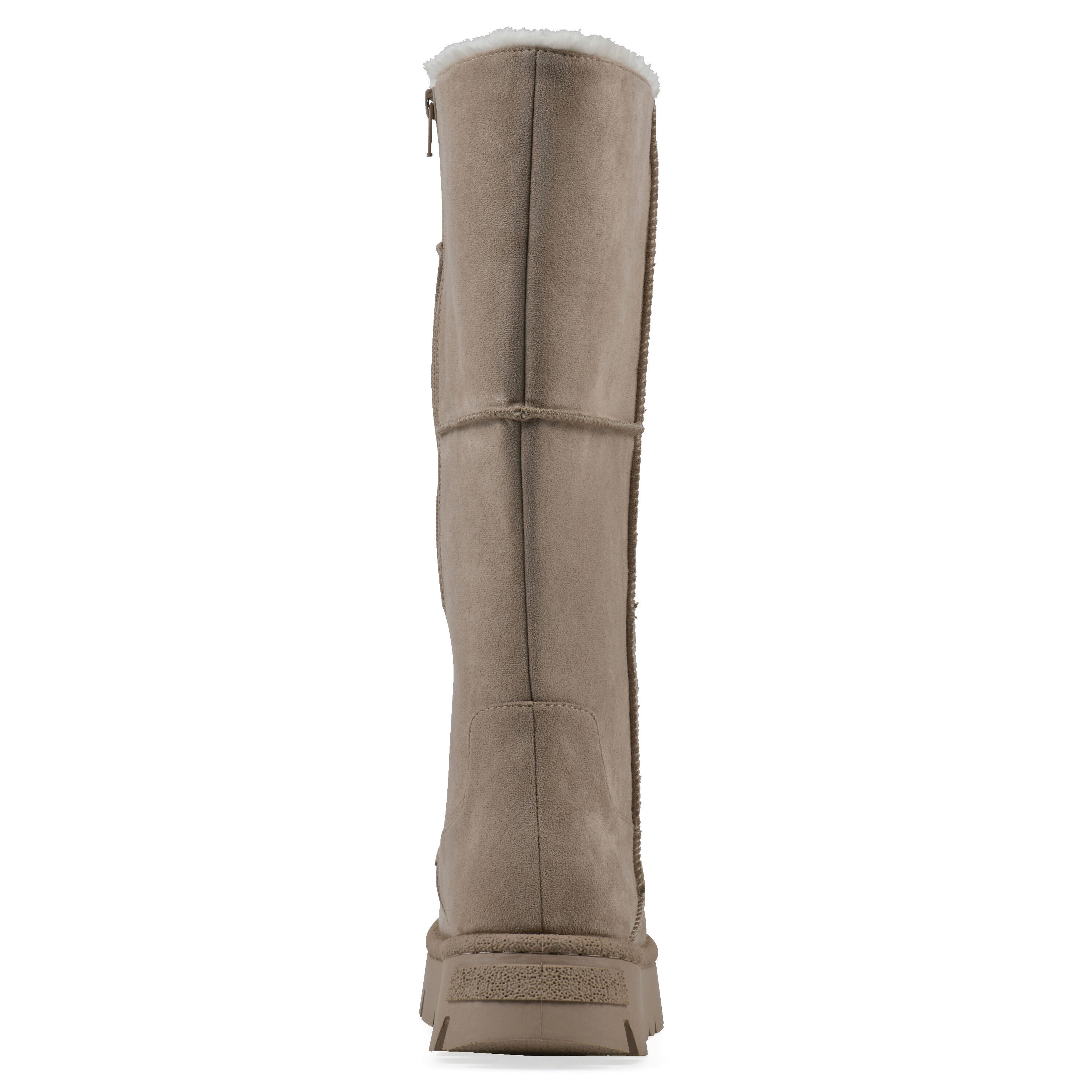 Tru Faux Fur Tall Shaft Boot, DARK BEIGE, on-hover image number 1