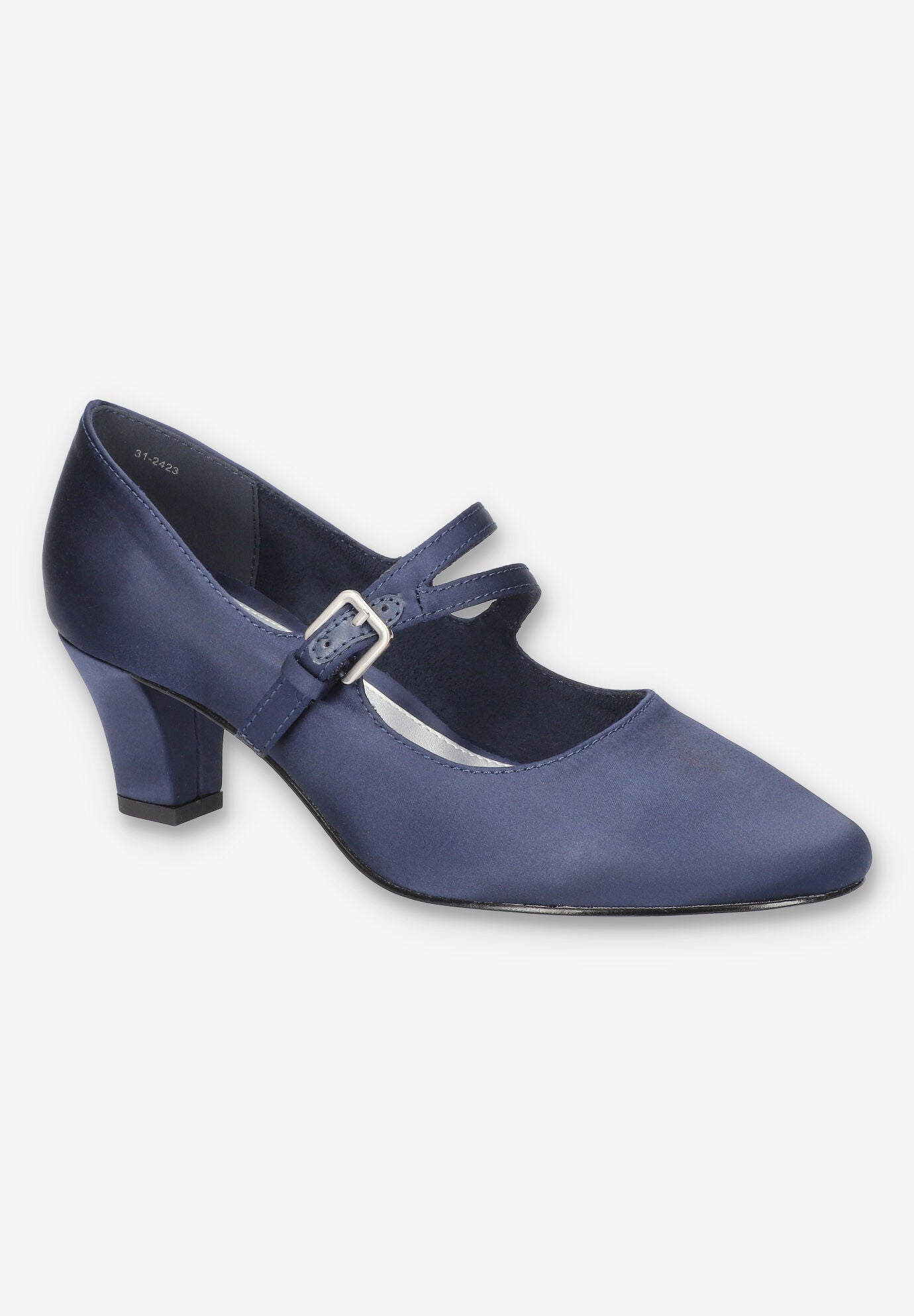 Meryl Pump, NAVY SATIN, hi-res image number 0