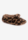 Faux Fur Ballerina Slipper, NATURAL LEOPARD, hi-res image number null
