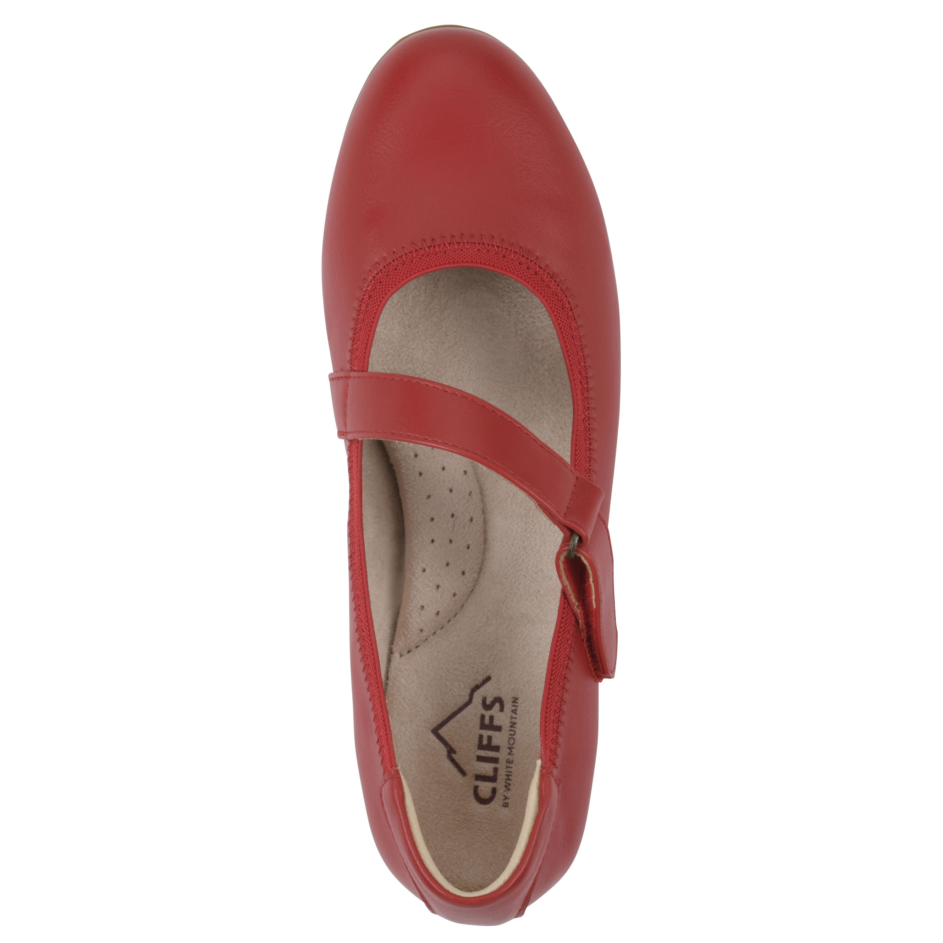 Carwen Ballet Flat, RED SMOOTH, alternate image number 4