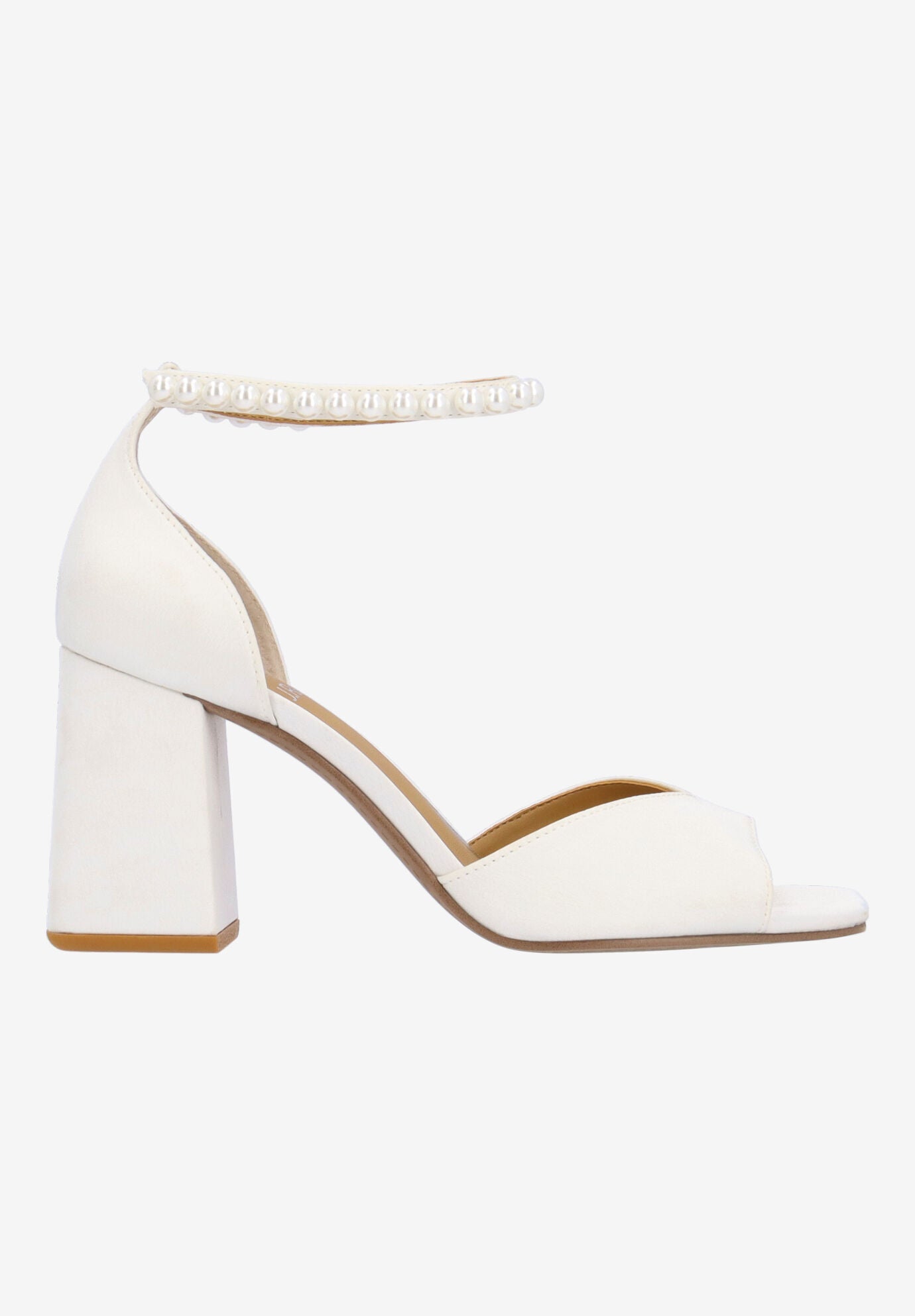Nerida Ankle Strap Sandal, WHITE, alternate image number 3