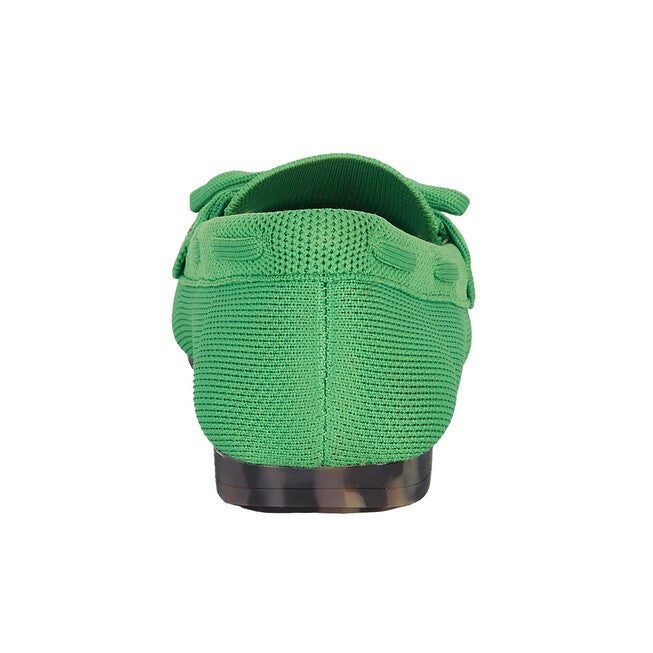 Neve Flat Knit Moccasin, GREEN KNIT, on-hover image number 1