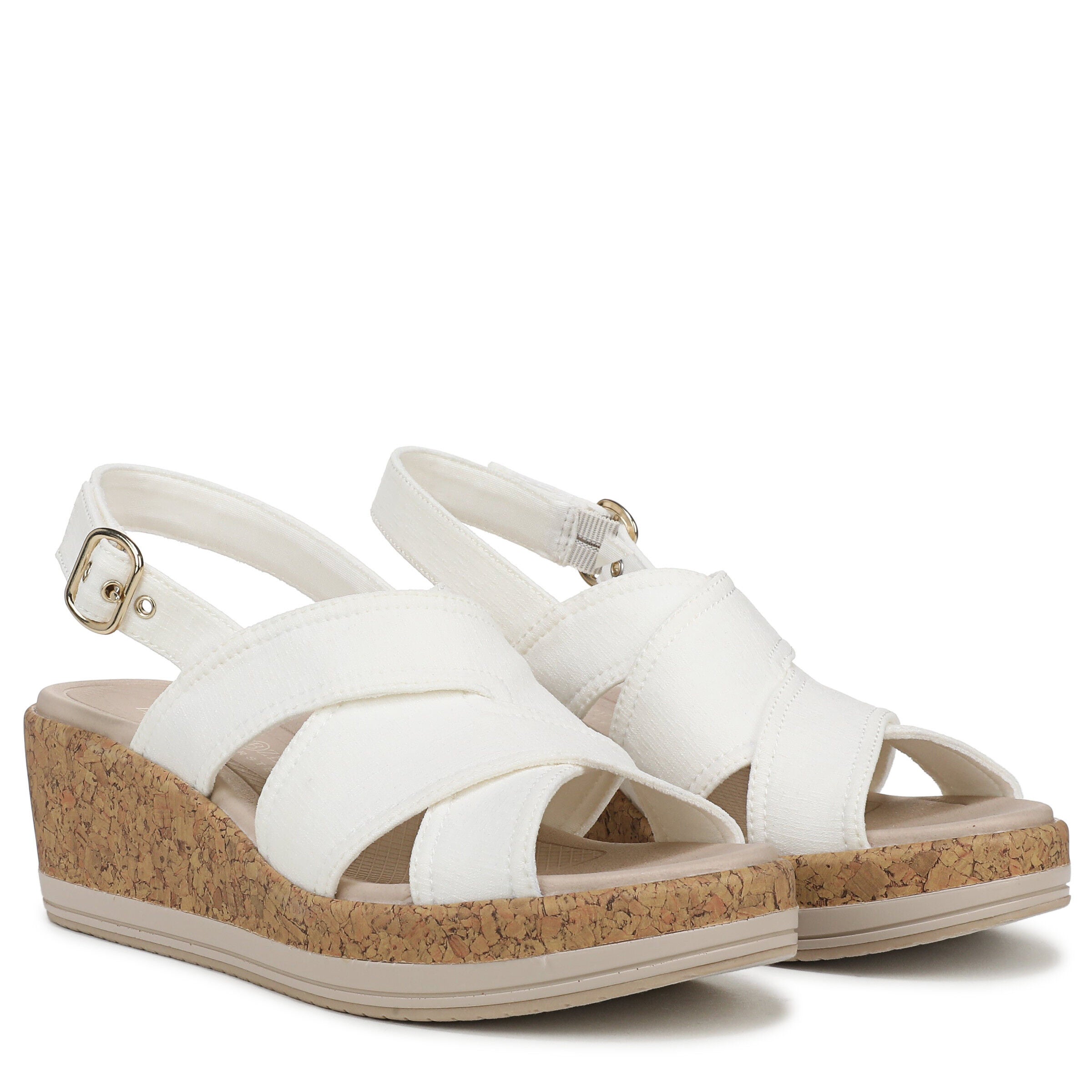 Rye Slingback Wedge Sandal, WHITE, alternate image number 2