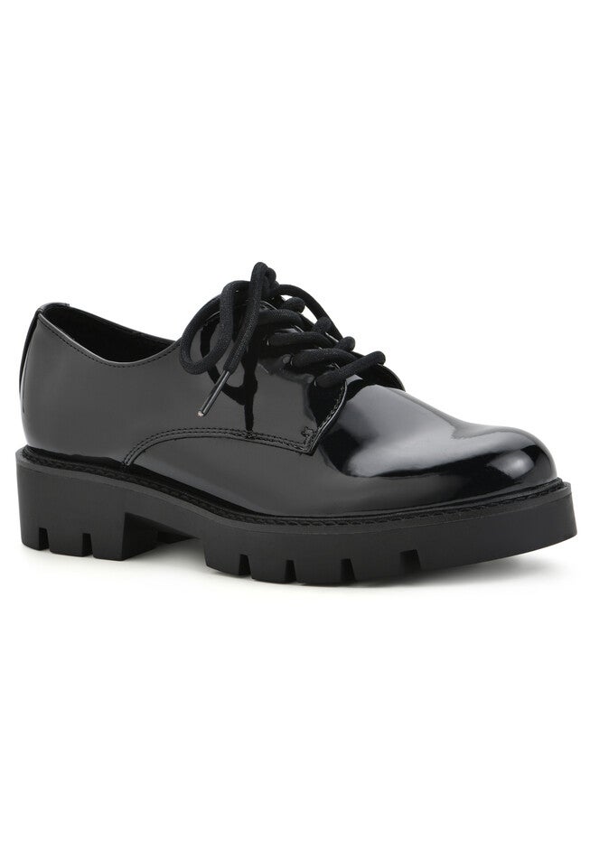 Gleesome Casual Flat, BLACK PATENT, hi-res image number 0