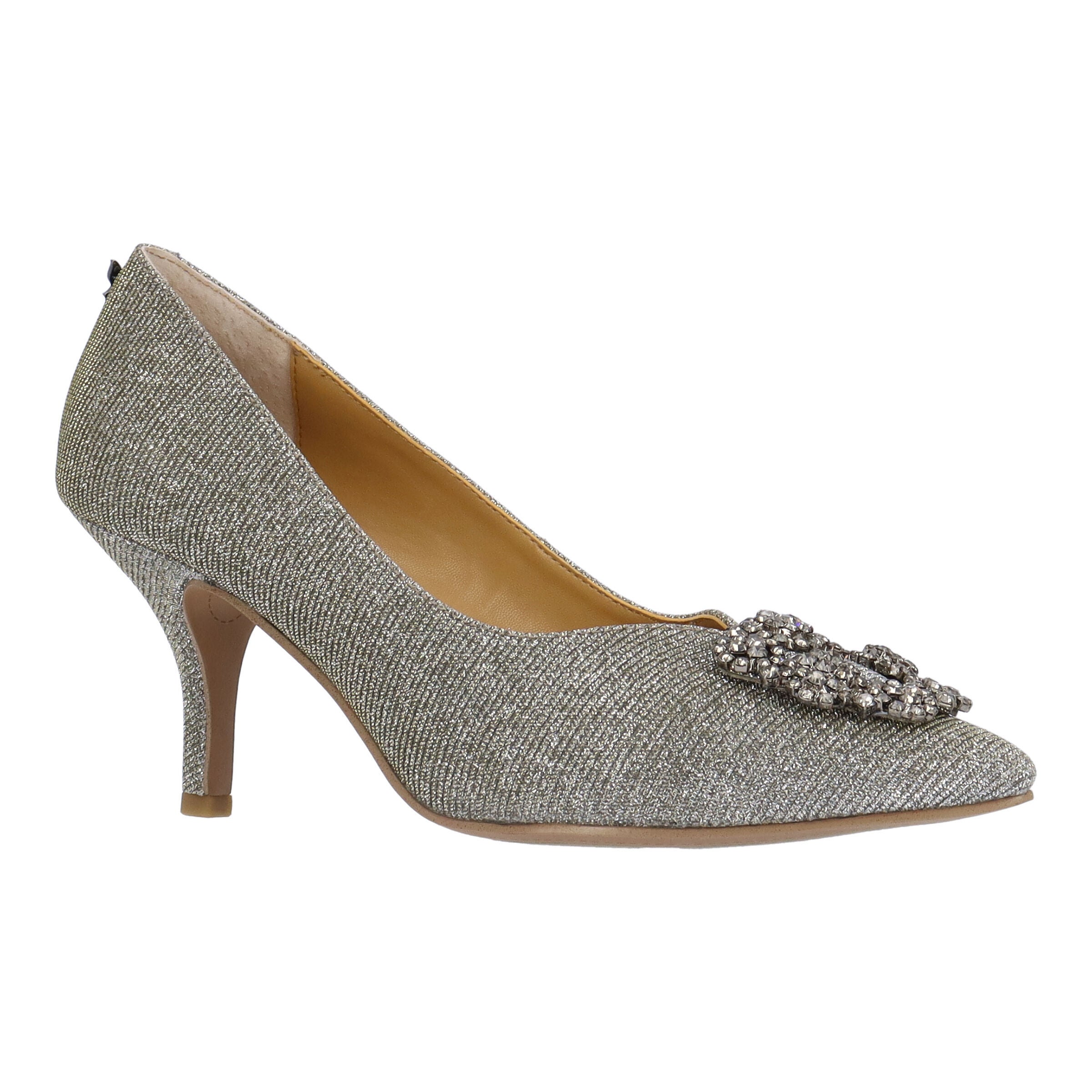 Ezara Slip-On Pump, PEWTER, hi-res image number 0