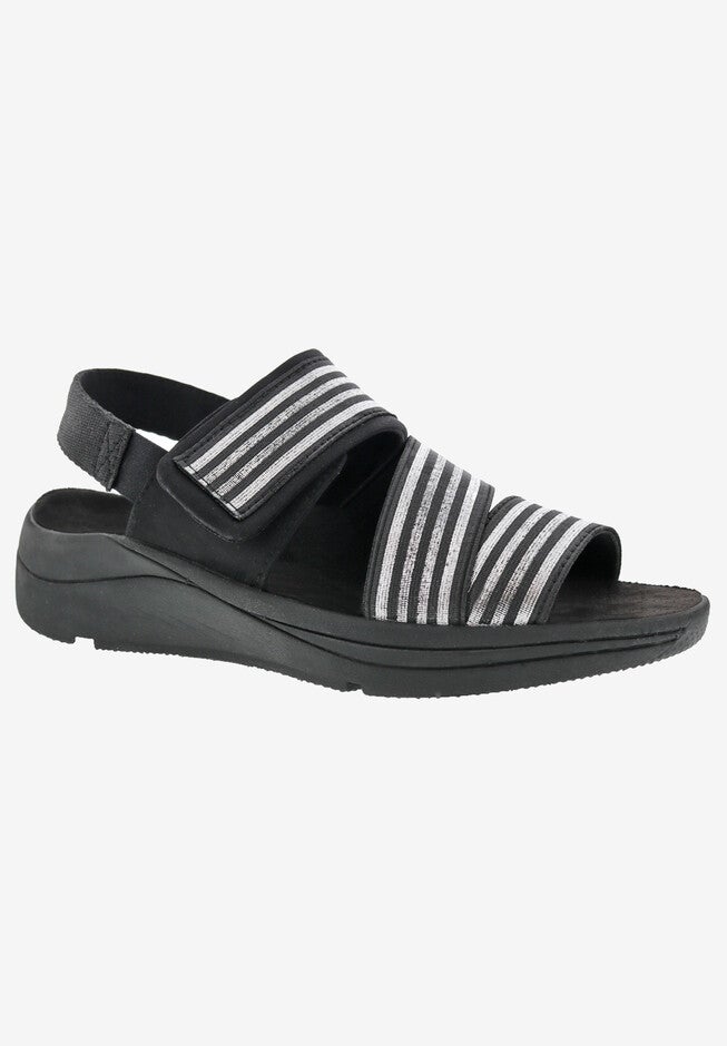 Sutton Sandal, BLACK SILVER COMBO, hi-res image number 0