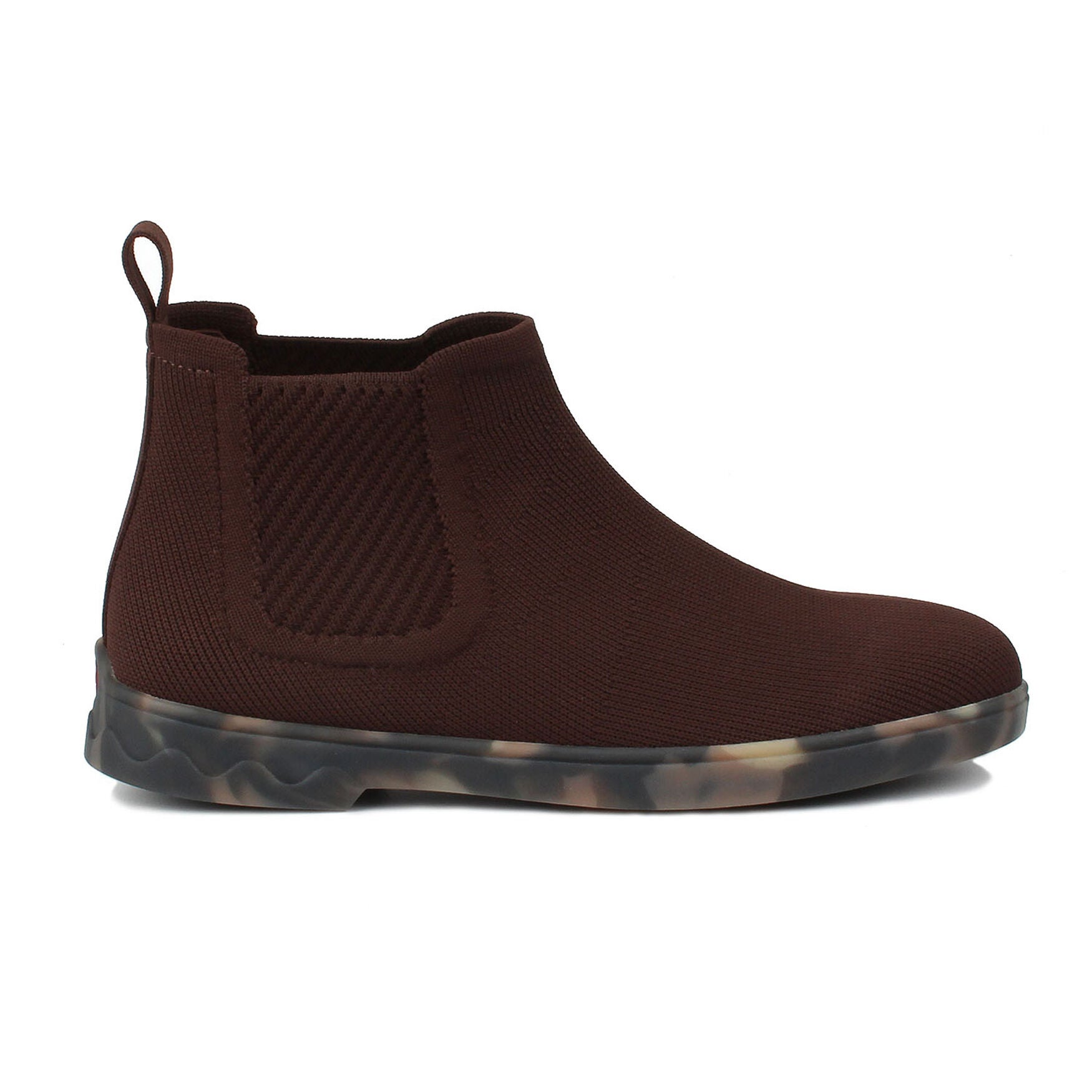 Grady Stretch Knit Bootie, BROWN, alternate image number 2