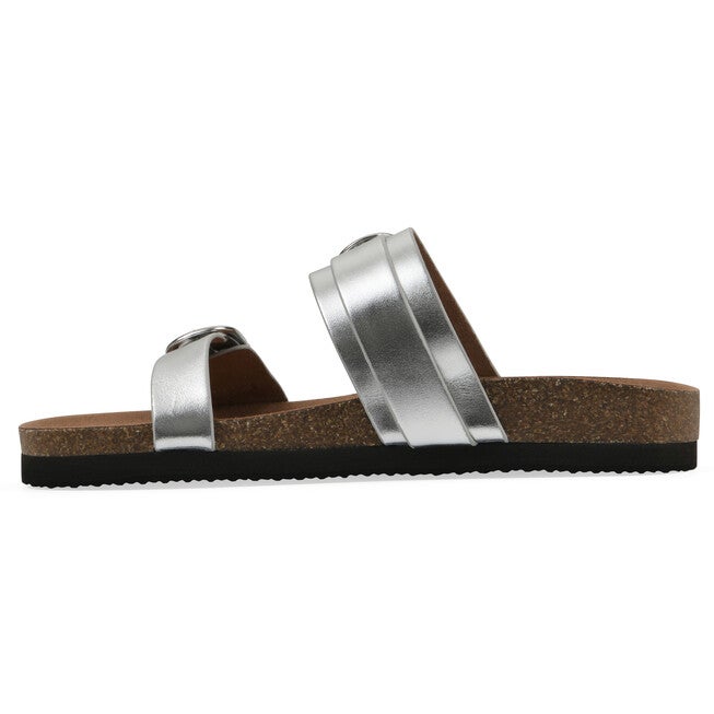 Hardball Footbeds Sandal, SILVER LEATHER, alternate image number null