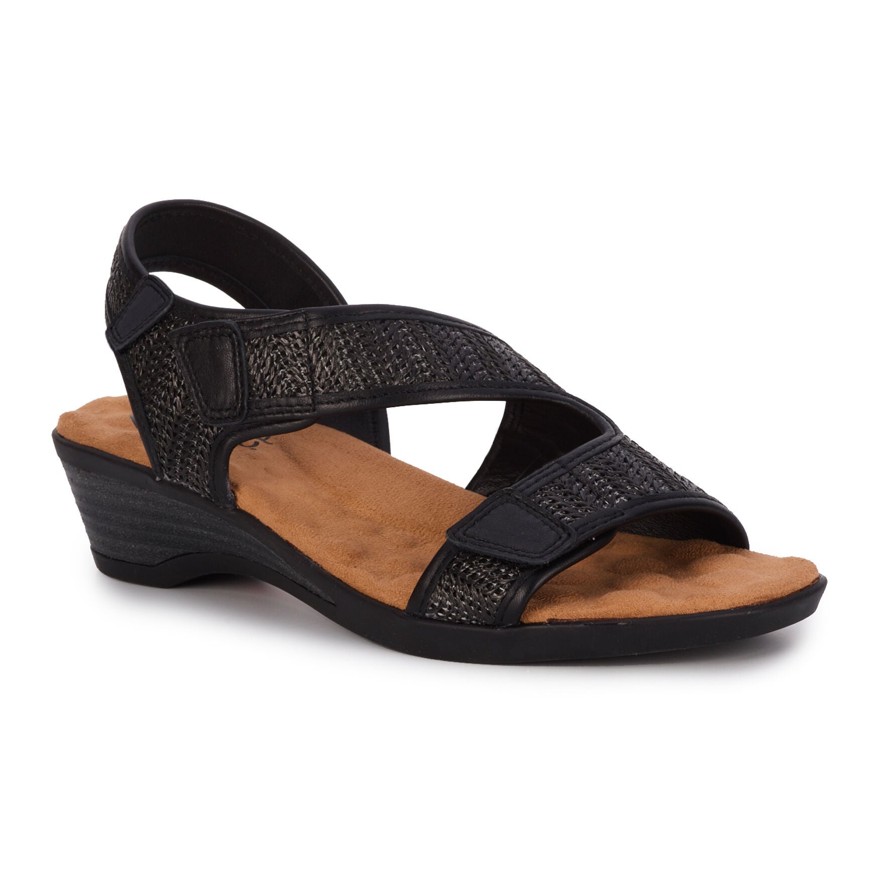 Kimmi Sandal, BLACK RAFFIA, hi-res image number 0