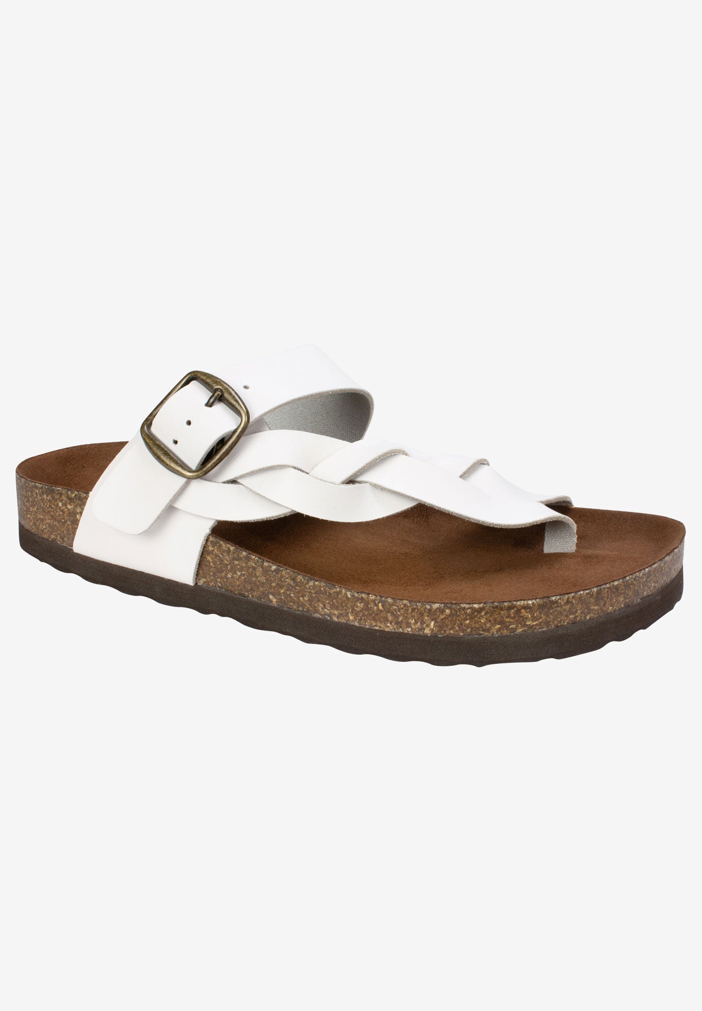 Crawford Sandal, WHITE LEATHER, hi-res image number 0