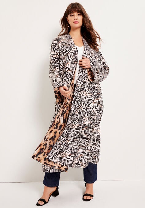 Reversible Printed Duster, , alternate image number null