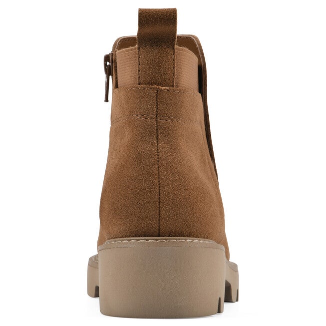 Glassie Lug Sole Chelsea Bootie, WHISKEY SUEDE, on-hover image number 1