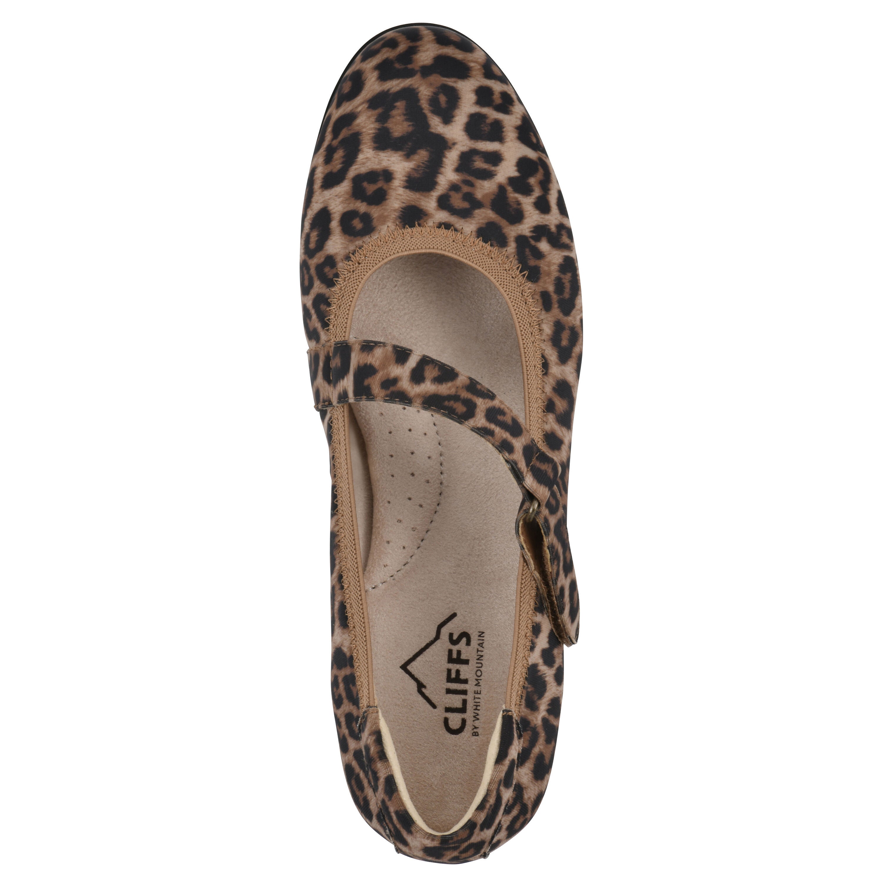 Carwen Ballet Flat, TAN LEOPARD NYLON, alternate image number 4